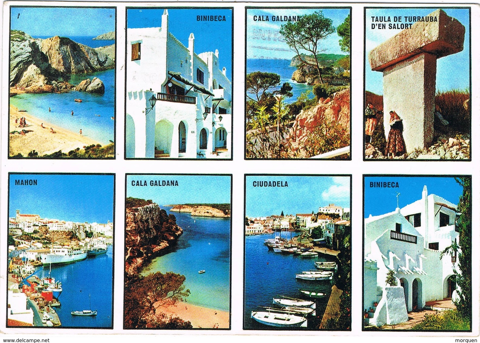 34931. Postal MAHON (Menorca) Baleares 1976. Vistas Varias De Poblaciones De Menorca - Cartas & Documentos