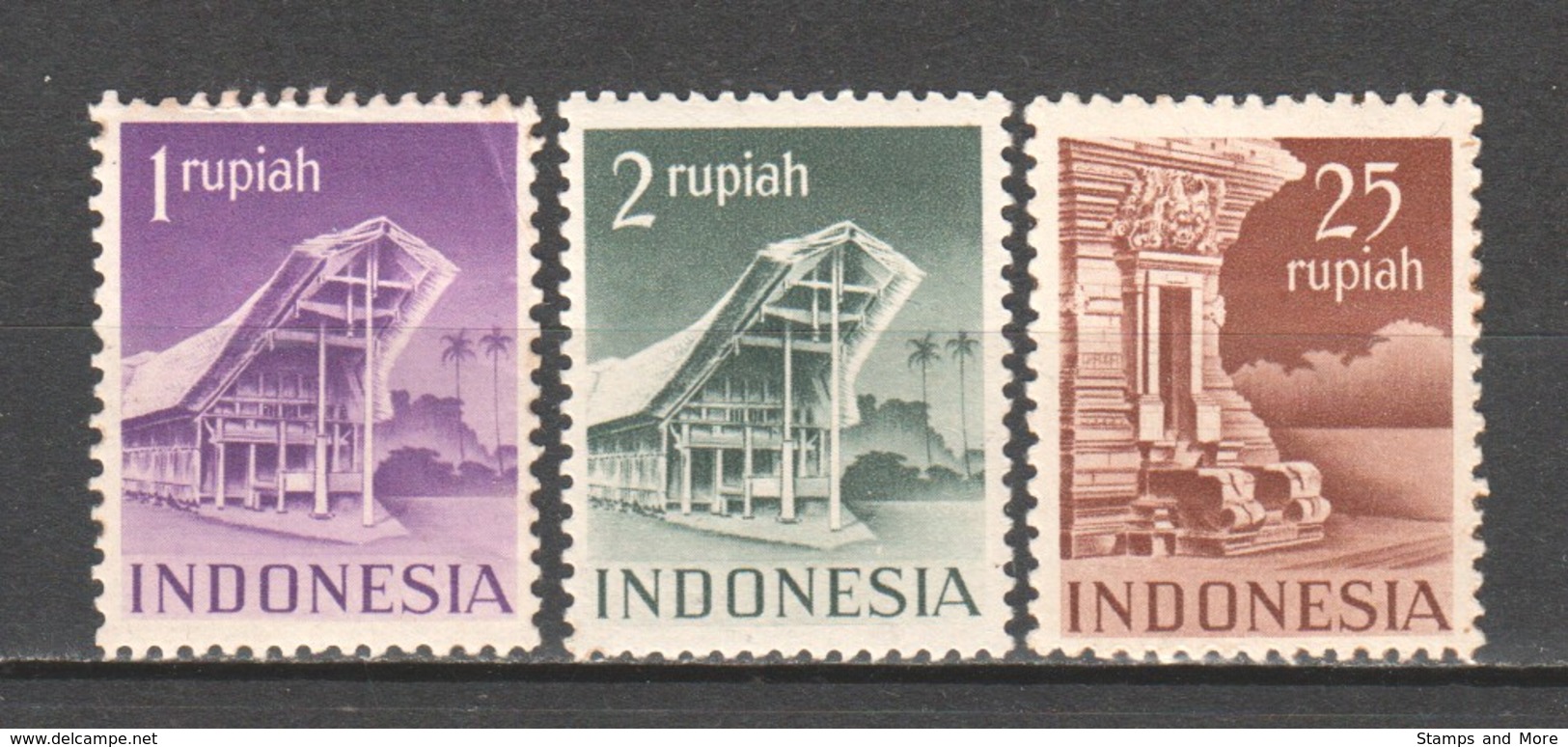 Indonesia 1949 Mi 33-34-38C MH (*) - Indonesië