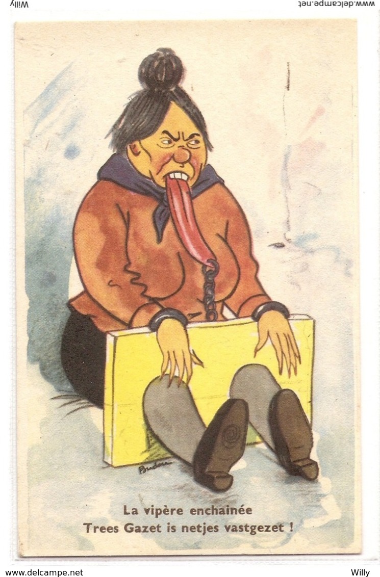 CPH 599 , OLD POSTCARD , HUMOR FANTASY , - Humor