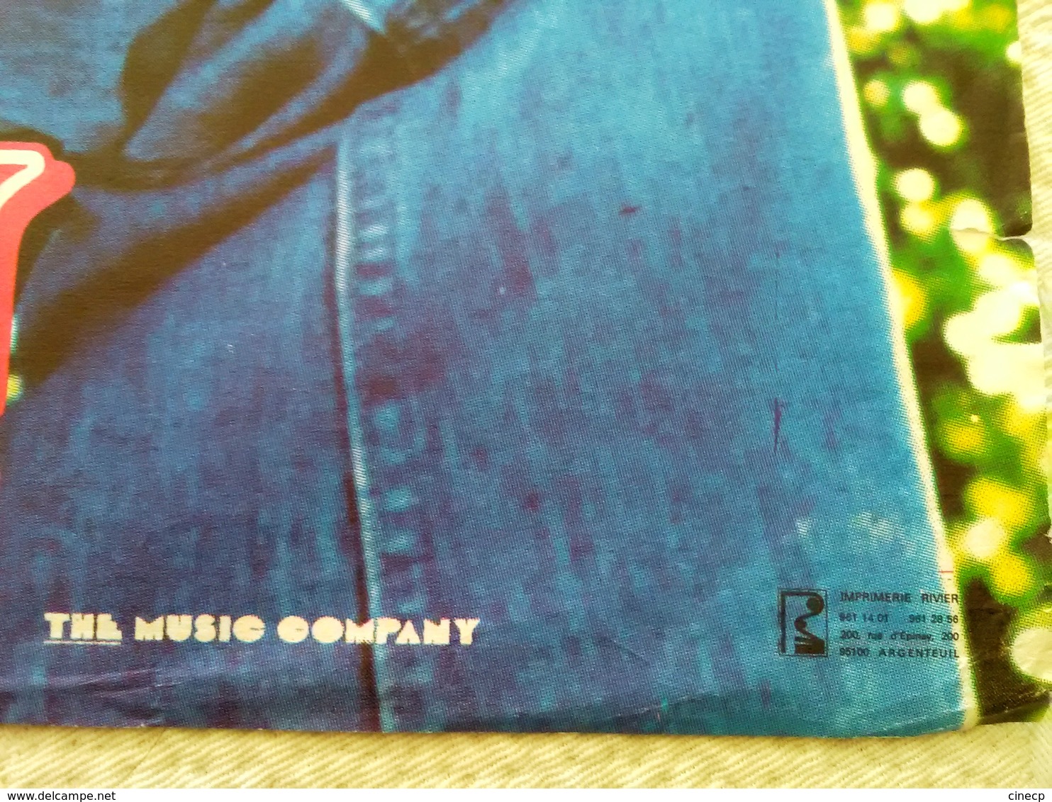 AFFICHE ORIGINALE CHANTEUR JOE DASSIN - CBS - THE MUSIC COMPANY - Manifesti & Poster