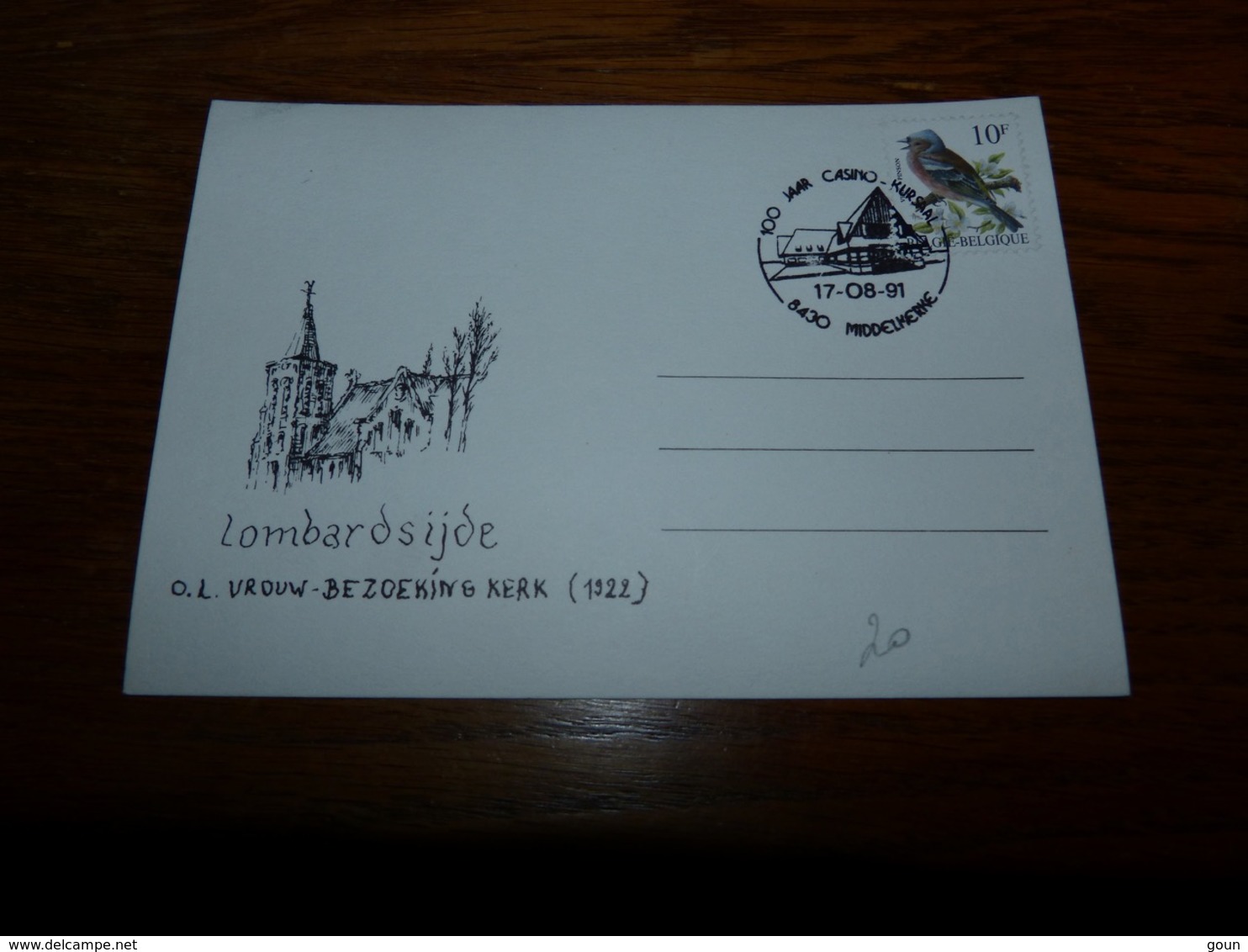 BC4 Vrac Entier Postal Lombardsijde 1991 - Sonstige & Ohne Zuordnung