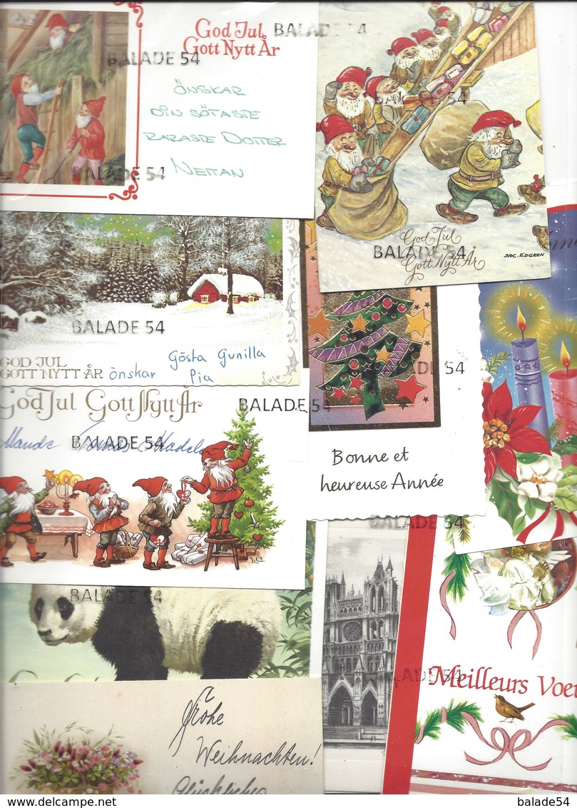 Lot De + De 120 Cartes "BONNE ANNEE" - Mignonnettes - Divers Formats - Divers Pays - Neujahr