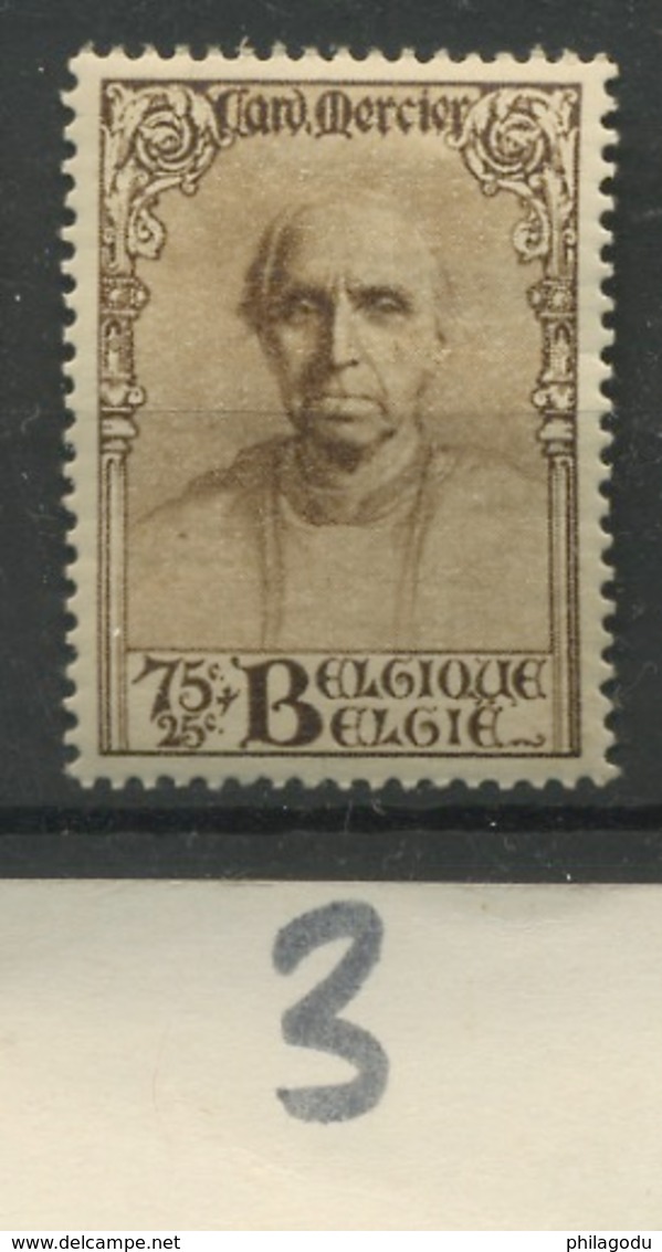 1933   Mgr Cardinal Mercier 75c. ** Sans Charnière  Yv. 344 - Neufs