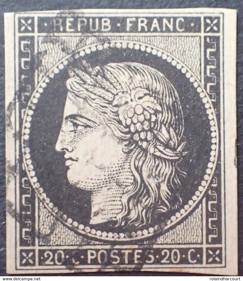 DF40266/858 - CERES N°3 - GRILLE NOIRE - 1849-1850 Cérès