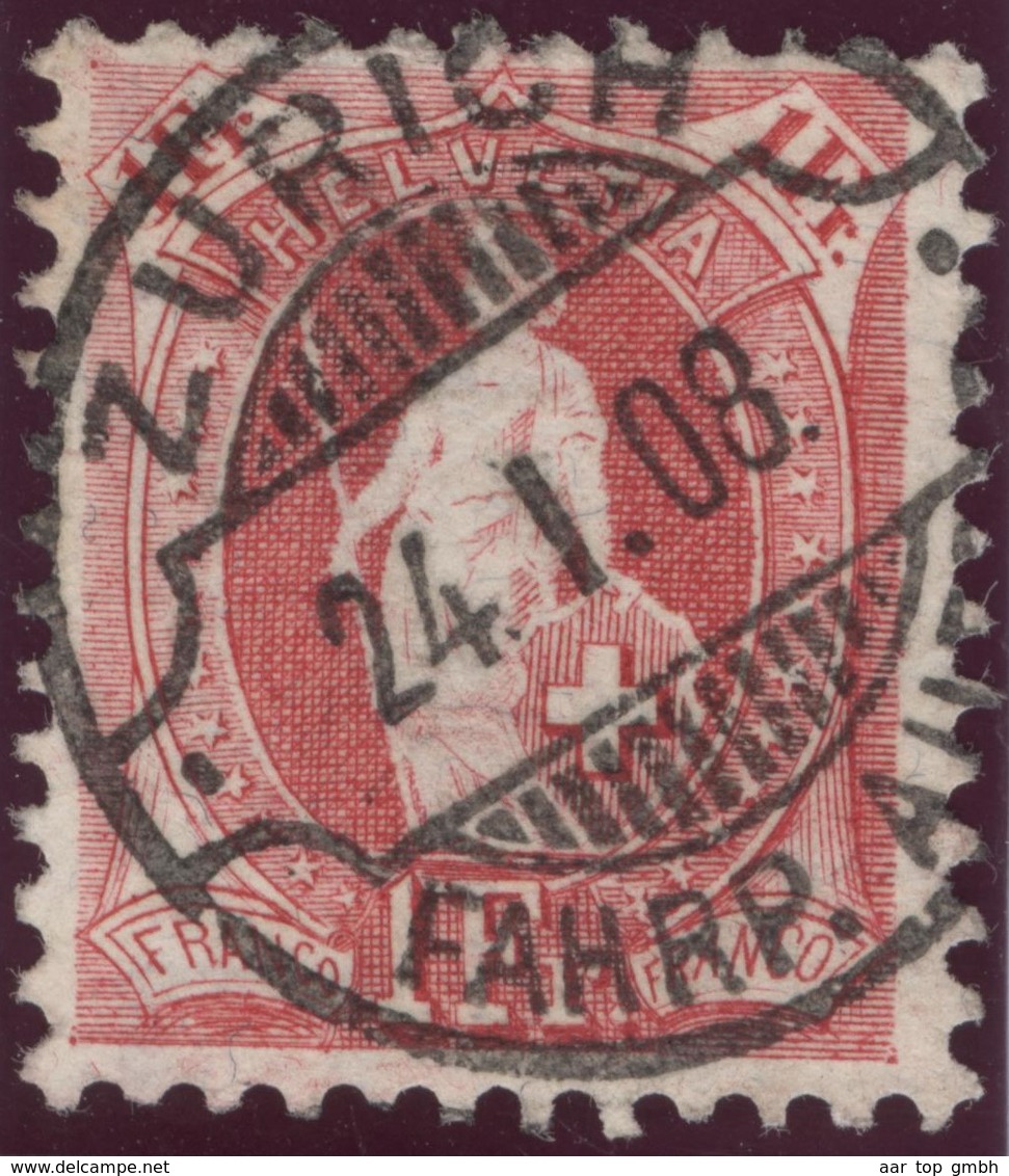 Heimat Rasierklingen #11.06 Zürich Fahrp.Aufg. 1906-01-24 Zu#99a - Unused Stamps