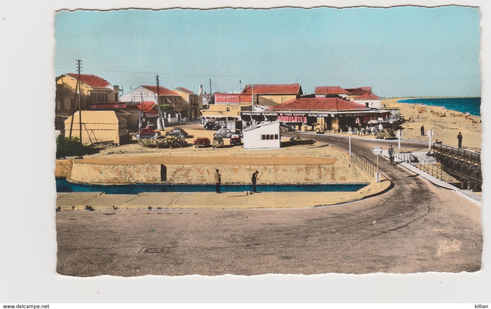 Carnon Plage Le Pont Routier Sur Le Canal Et A Droite La Plage - Sonstige & Ohne Zuordnung