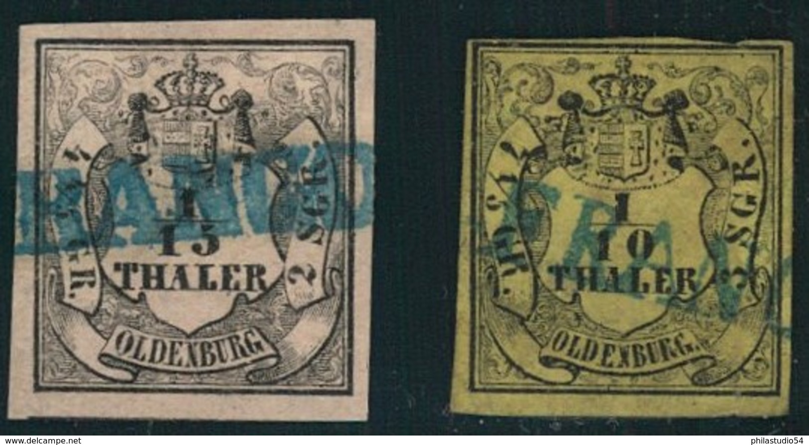 1852, 1/15 Und 1/10 Thaler Je Mit Seltenem "FRANCO" - L1 - Oldenbourg