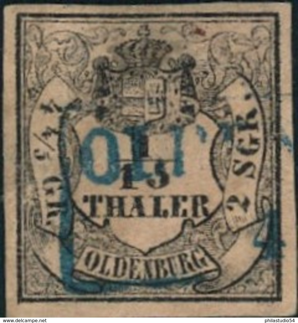 1852, 1/15 Thaler Type III - Mi.-Nr. 3 III (320,-) - Oldenburg