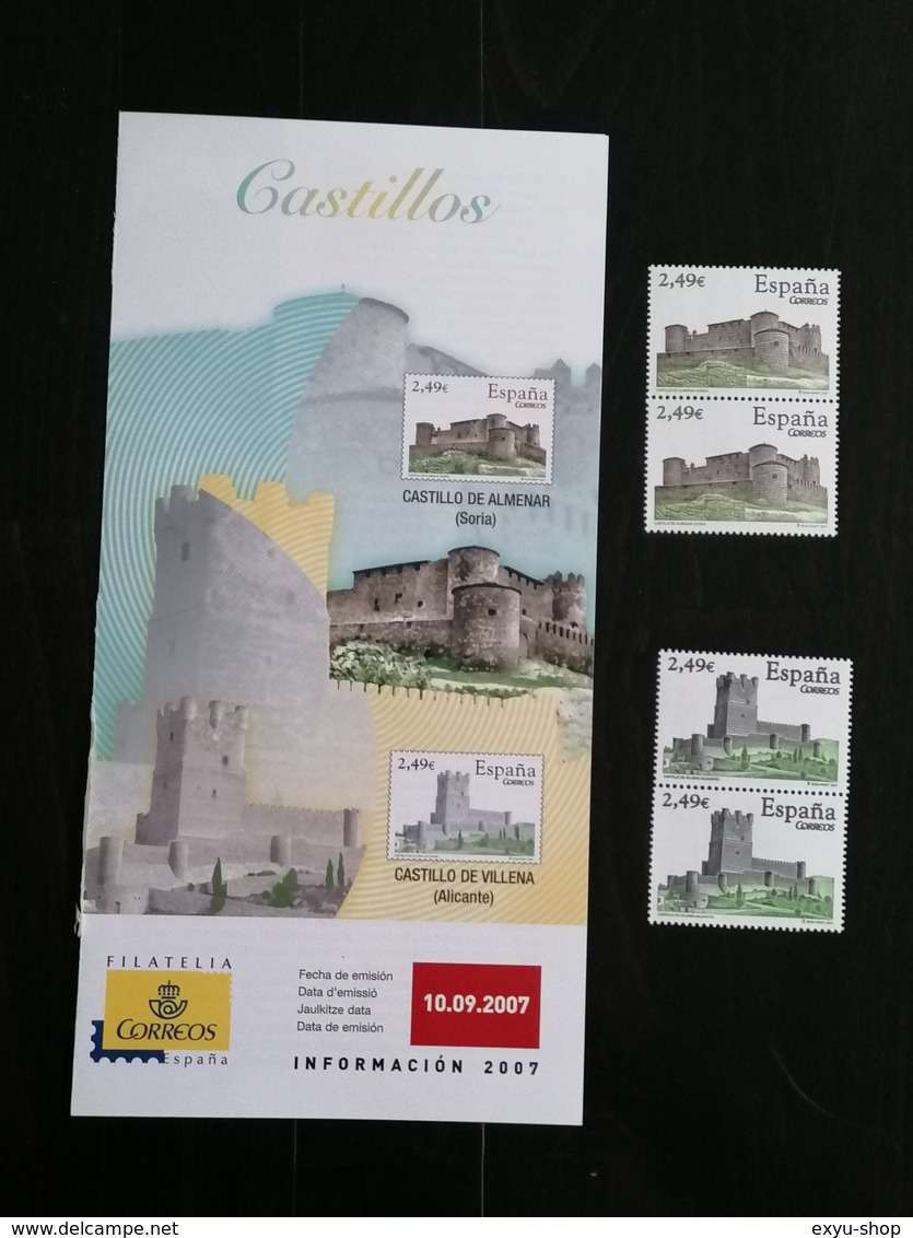 ESPANA 2007 - SPAIN - CASTILLOS - Unused Stamps