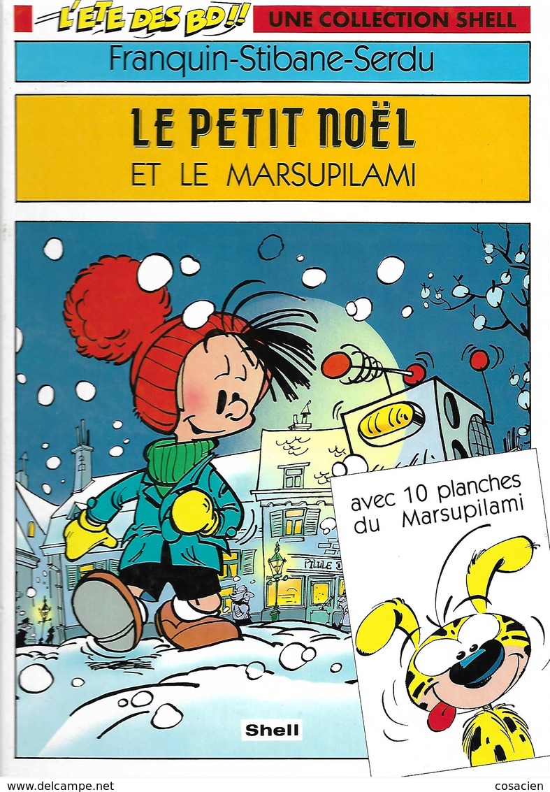 Le Petit Noël Et Le Marsupilami Franquin Stibane-Serdu, Gai-luron De Gotlib, Trucs-en-vrac De Gotlib, Lot De 3 BD Shell - Paquete De Libros