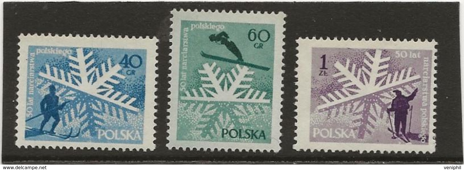 POLOGNE - N° 882 à 884 NEUF INFIME CHARNIERE -  ANNEE 1956 - Nuevos