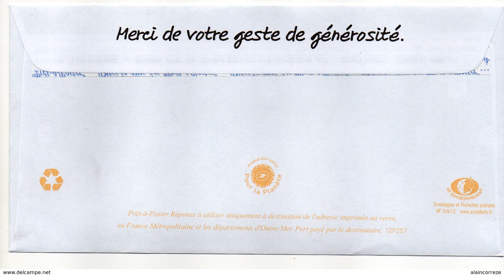 Entier Postal PAP POSTREPONSE PARIS SECOURS CATHOLIQUE - Prêts-à-poster:reply
