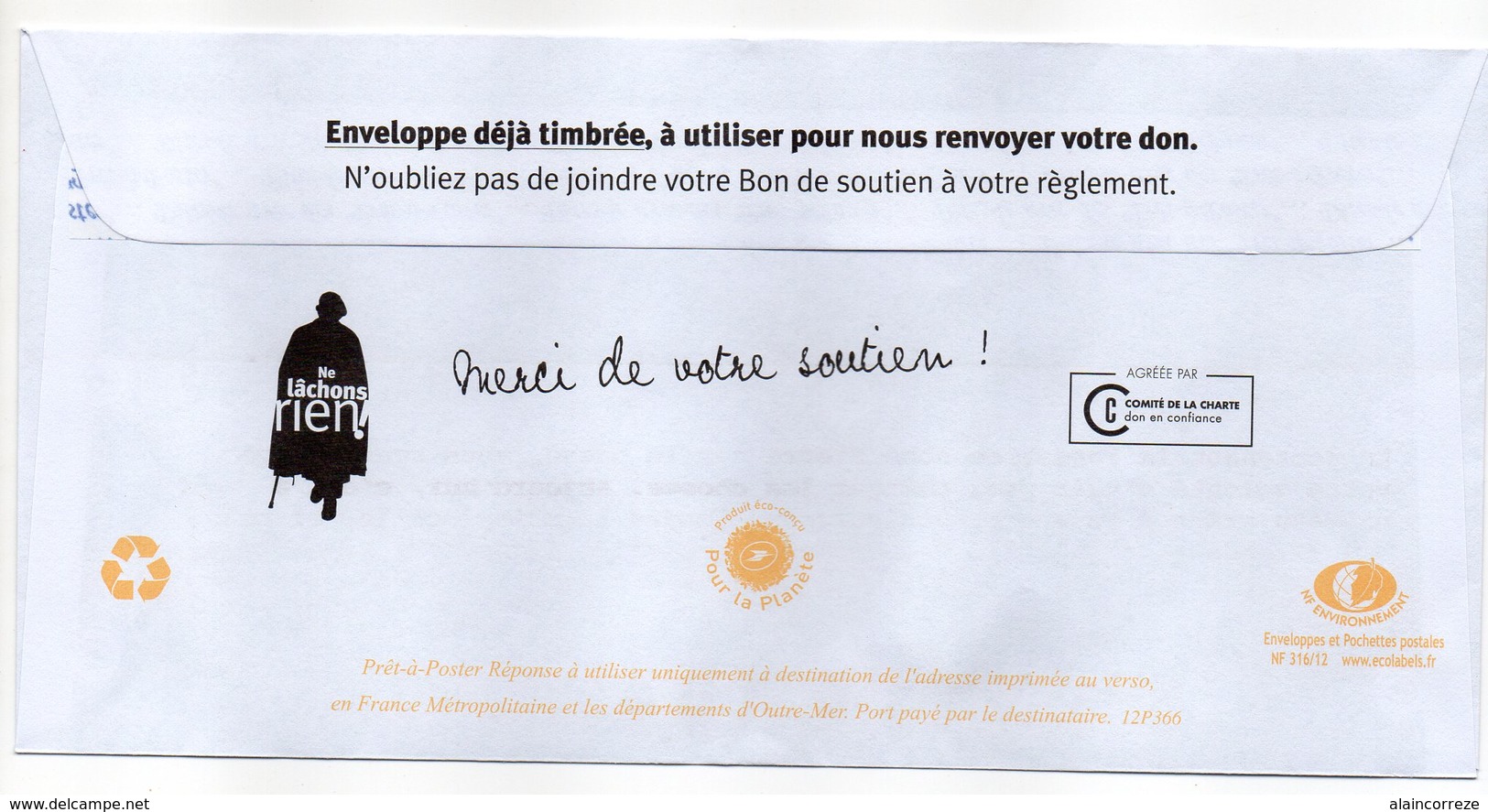 Entier Postal PAP POSTREPONSE PARIS FONDATION ABBE PIERRE - Listos A Ser Enviados: Respuesta