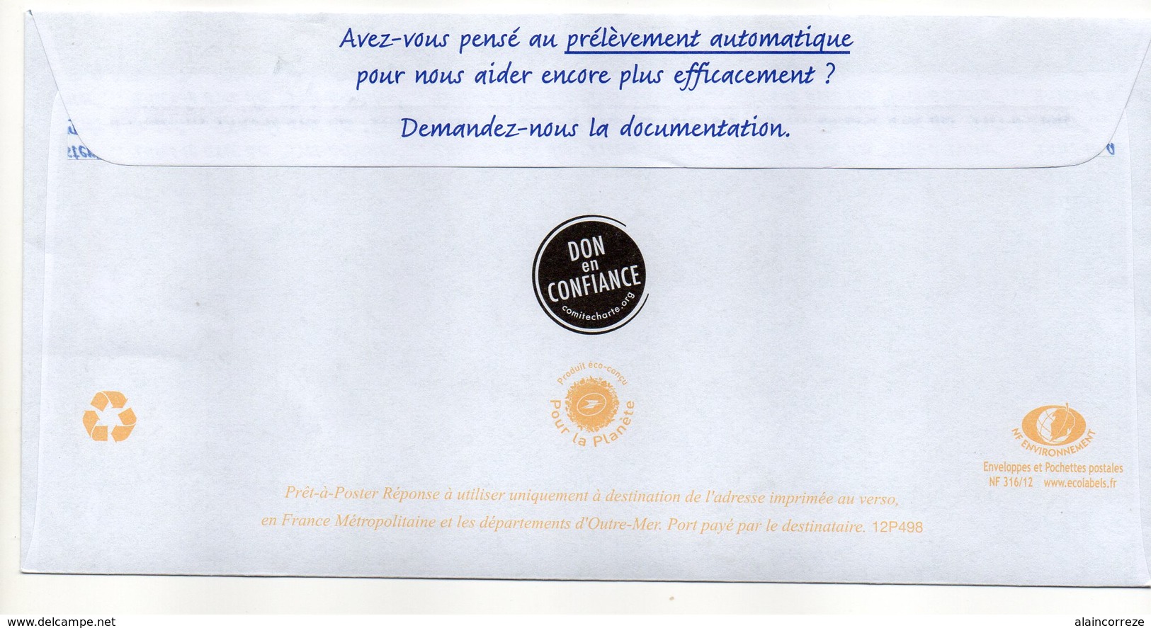 Entier Postal PAP POSTREPONSE SEINE ET MARNE MELUN FONDATION POUR LA RECHERCHE MEDICALE - Prêts-à-poster:reply