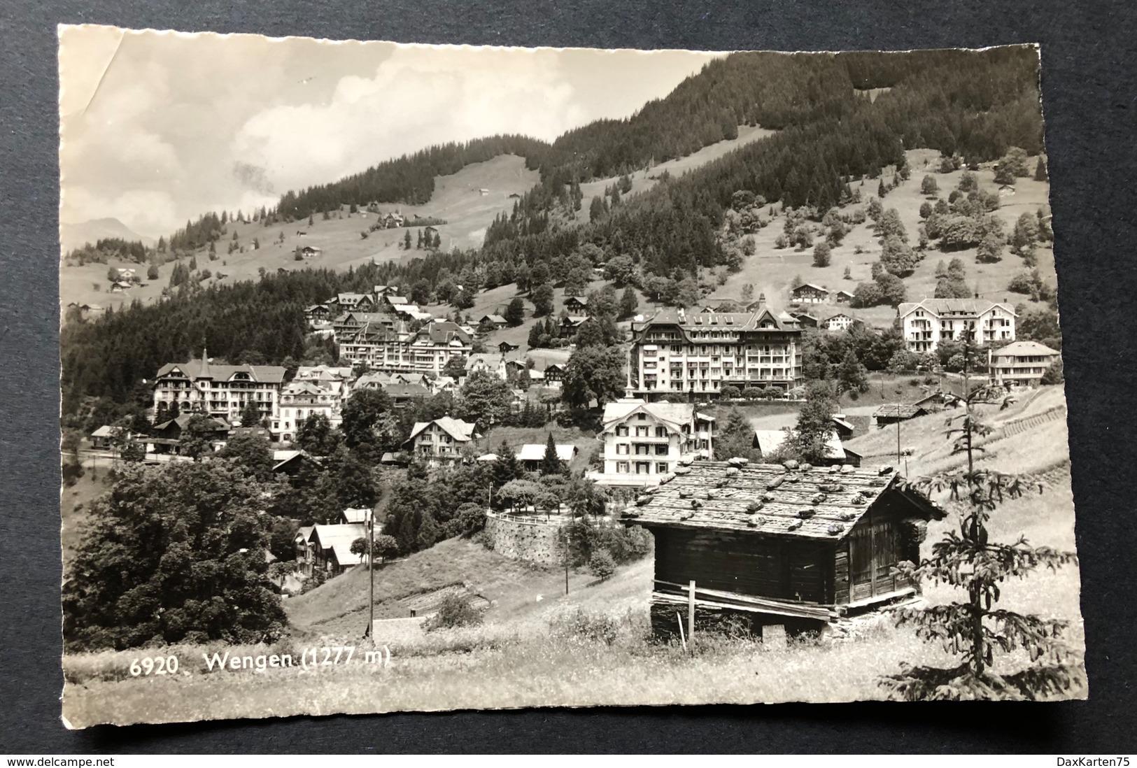 Wengen Dorfansicht Photokarte - Wengen