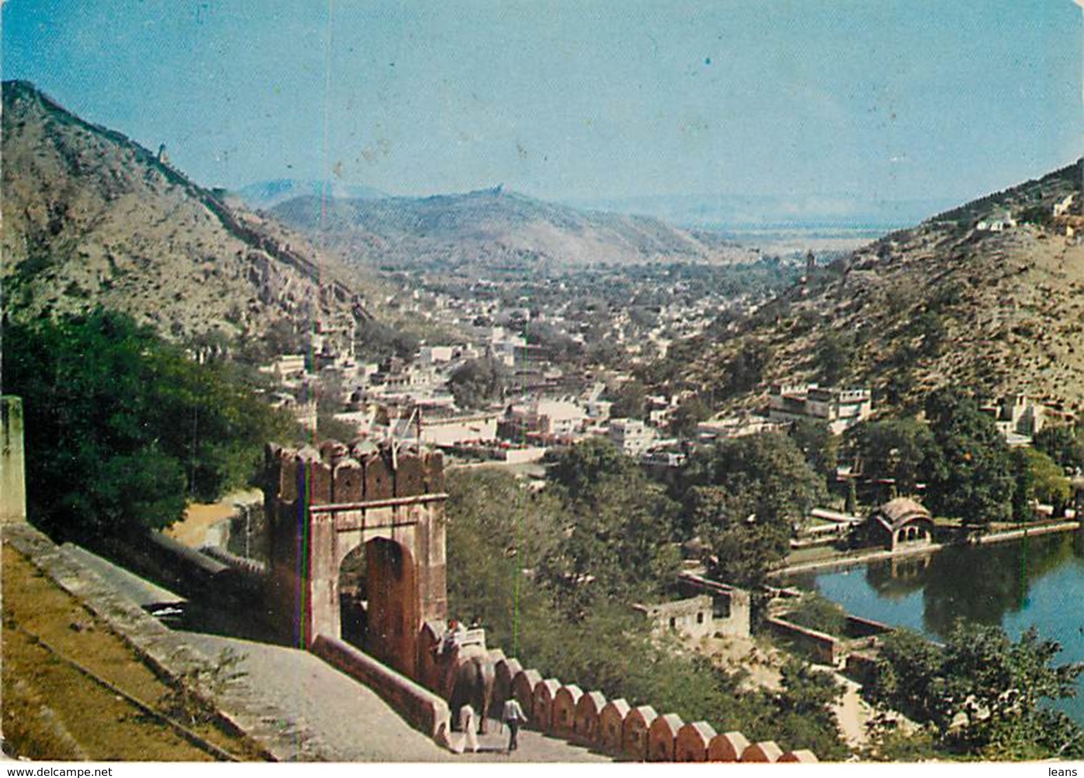 JAIPUR - Amber Township And Lake Viewed From Amber Palace - Inde