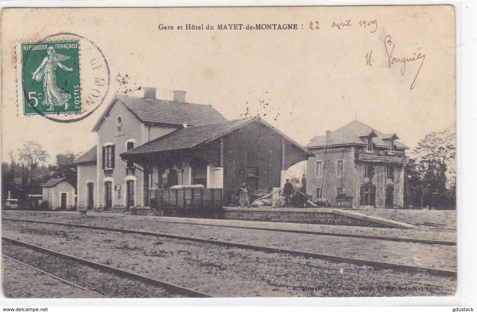 Allier - Gare Et Hôtel Du Mayet-de-Montagne - Other & Unclassified