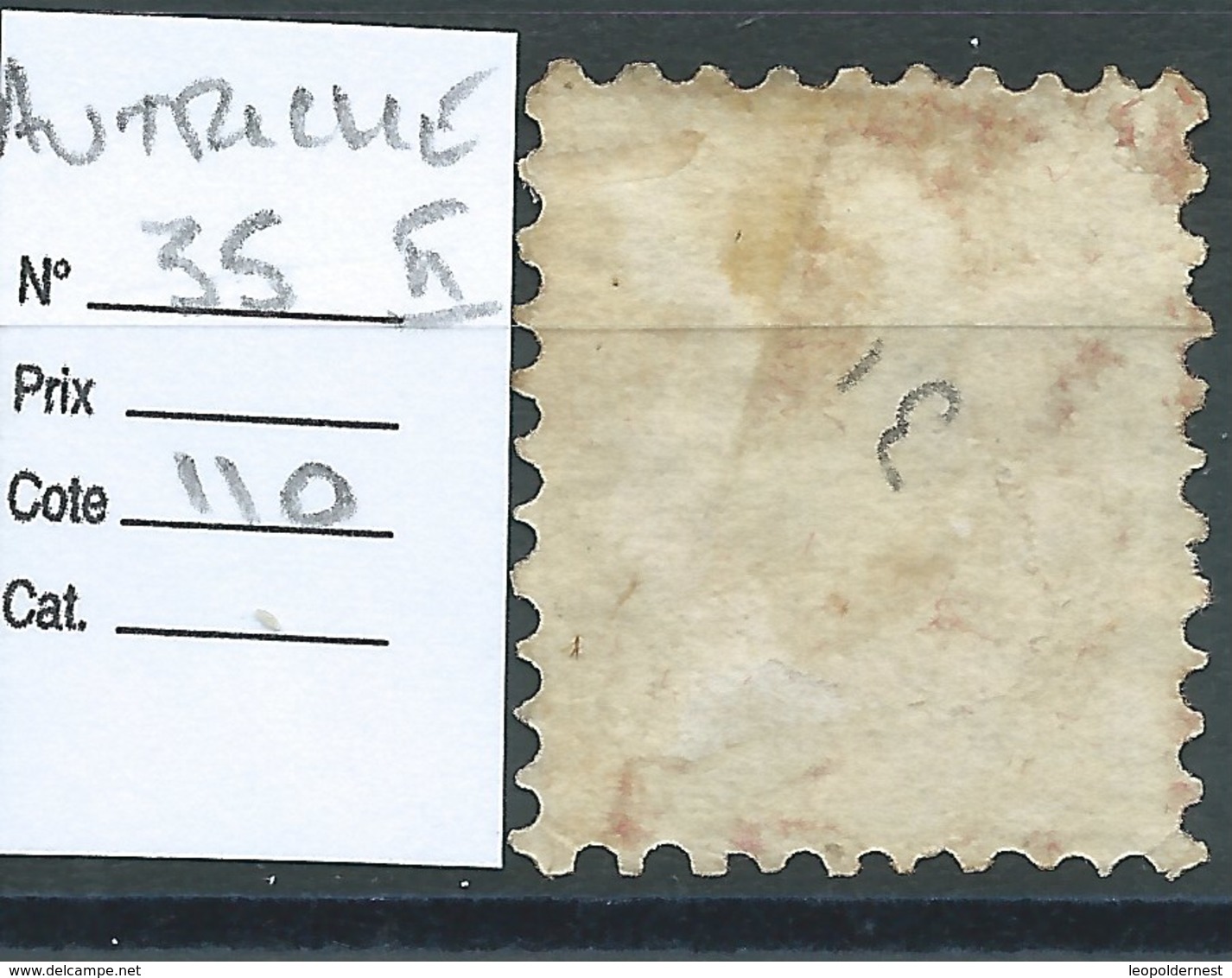 AUTRICHE : N°35 II.  Cote 110 €. Sans Gomme. - Unused Stamps