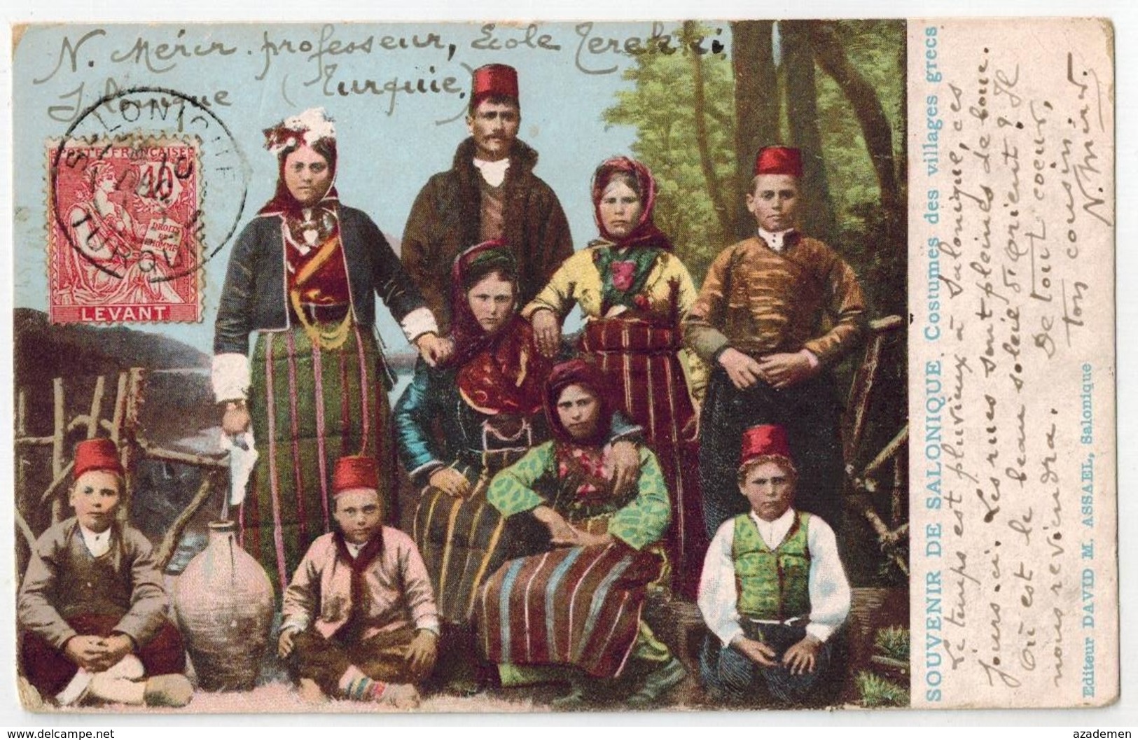 SALONIQUE   Costumes Des Villages Grecs. - Türkei