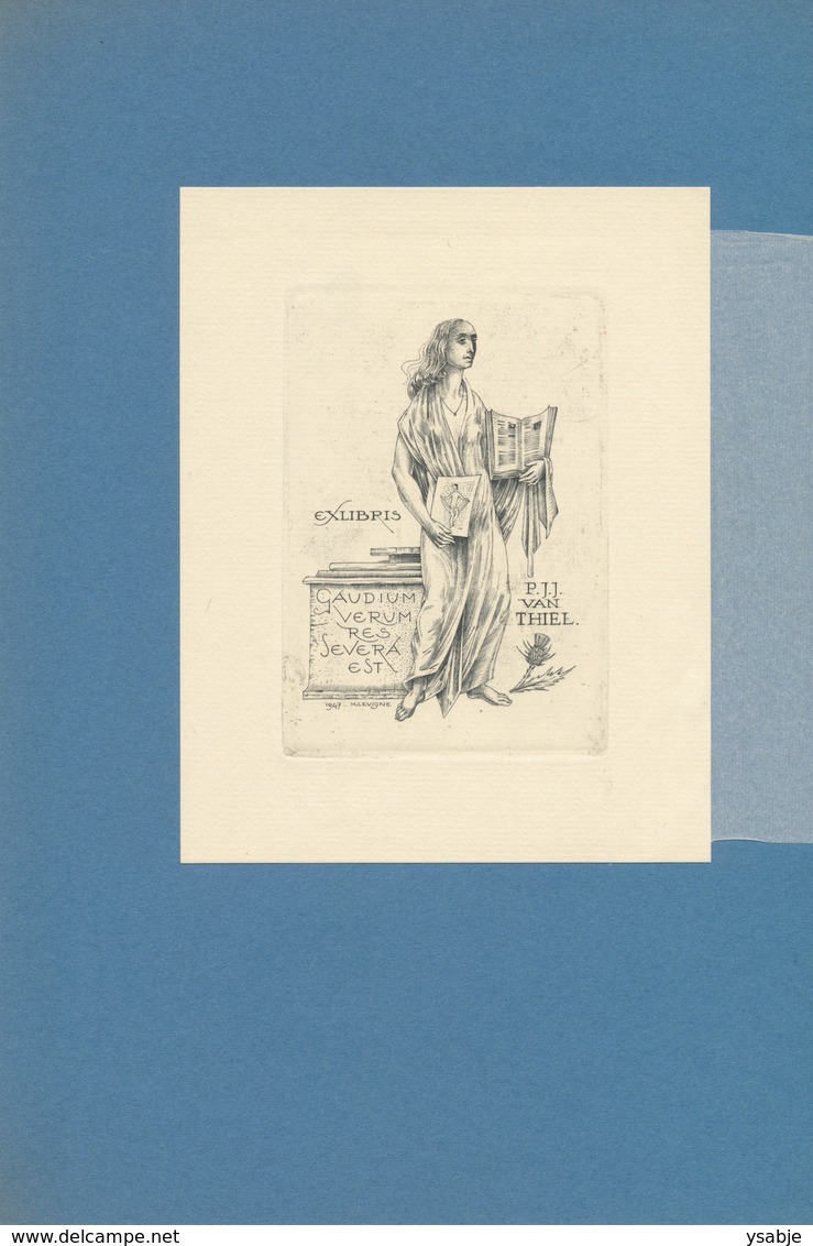 Ex Libris P.J.J. Van Thiel - Hubert Levigne (ets) - Exlibris