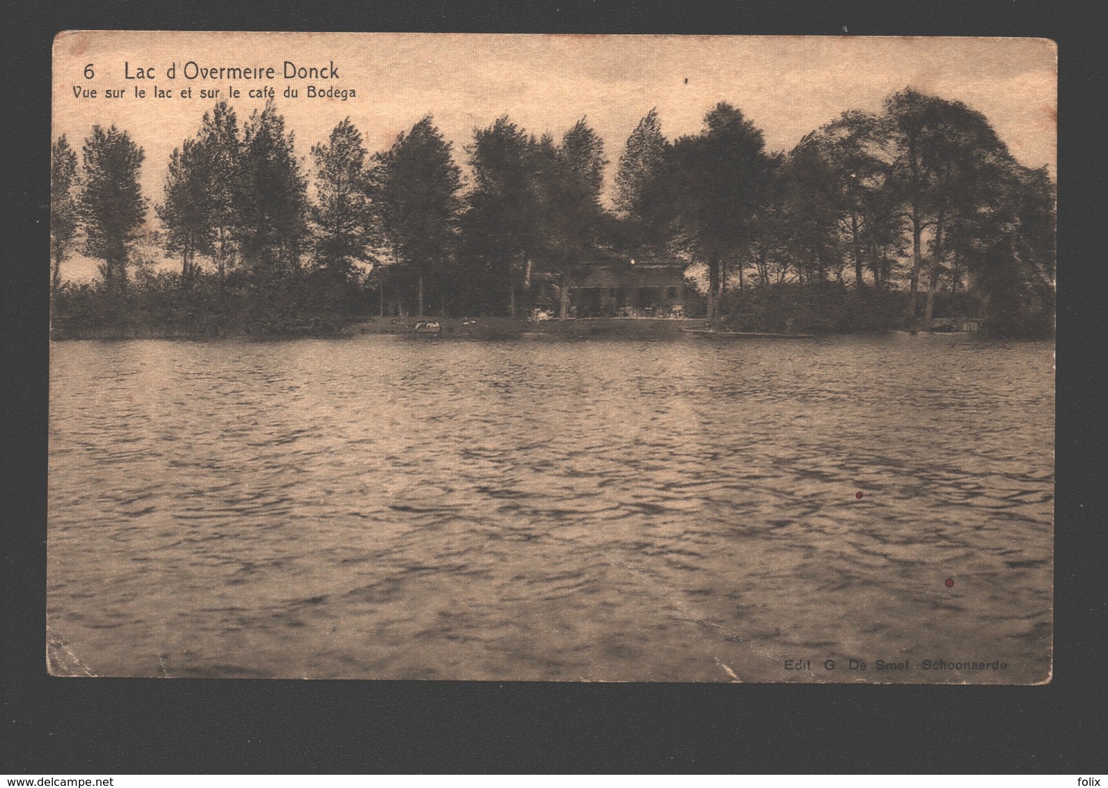 Overmere - Lac D'Overmeire-Donck - Vue Sur Le Lac Et Sur Le Café Du Bodéga - éd. G. De Smet, Schoonaerde - Berlare