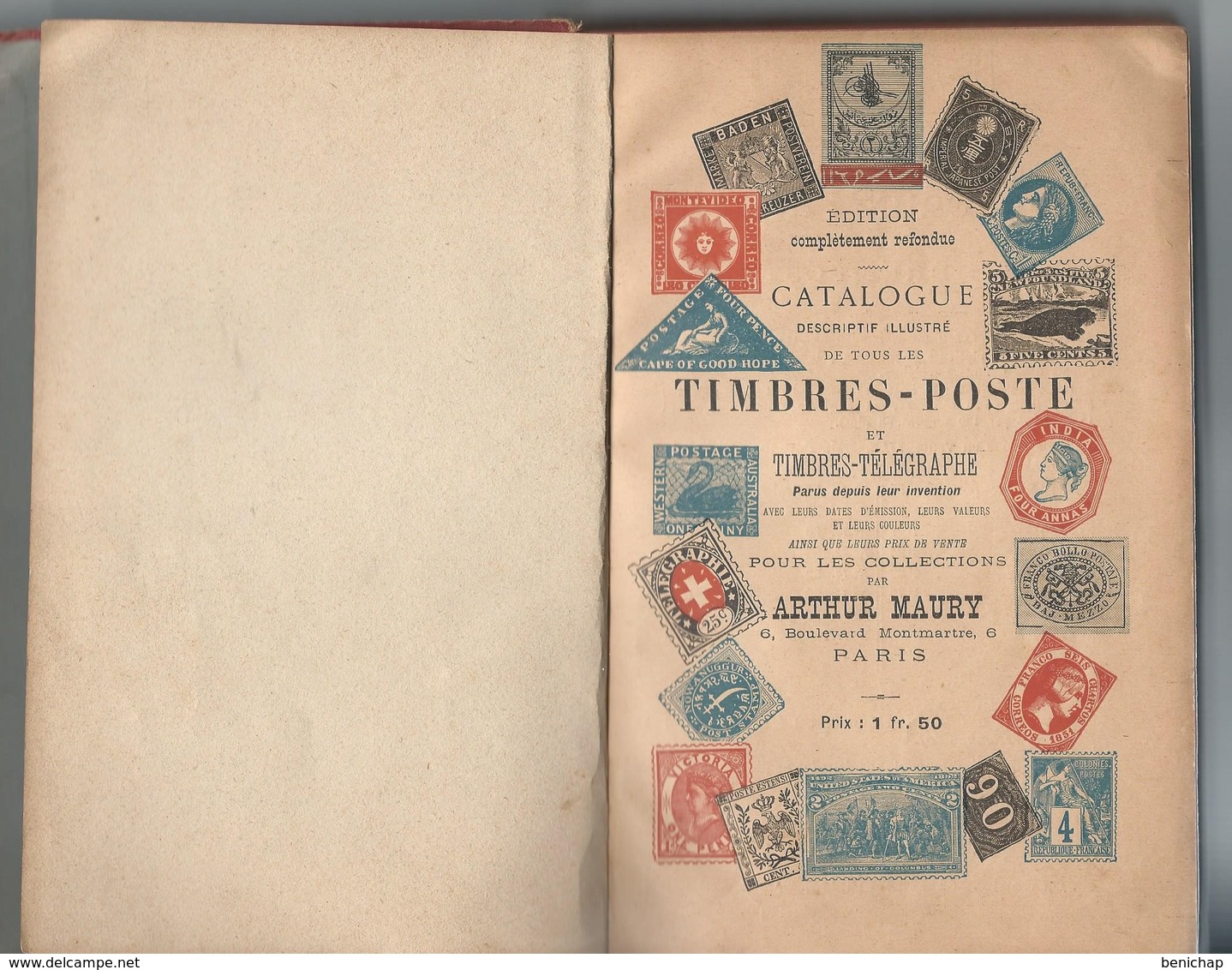 Catalogue Timbres-postes Arthur Maury - 40 ème Edition 1900. - France