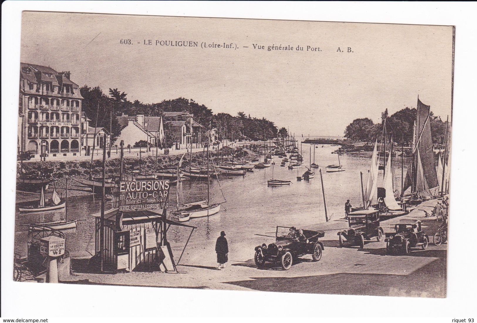 603 - LE POULIGUEN - Vue Générale Du Port (animée) - Le Pouliguen