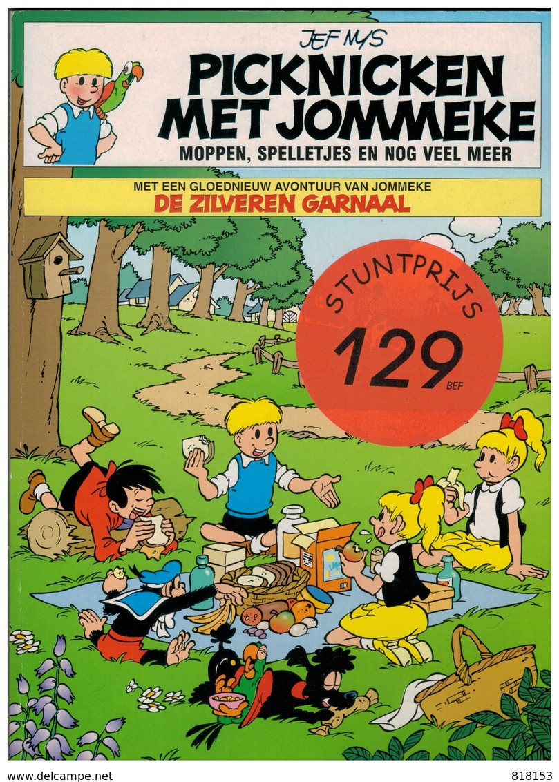 PICKNICKEN METJOMMEKE     DE ZILVEREN GARNAAL - Jommeke