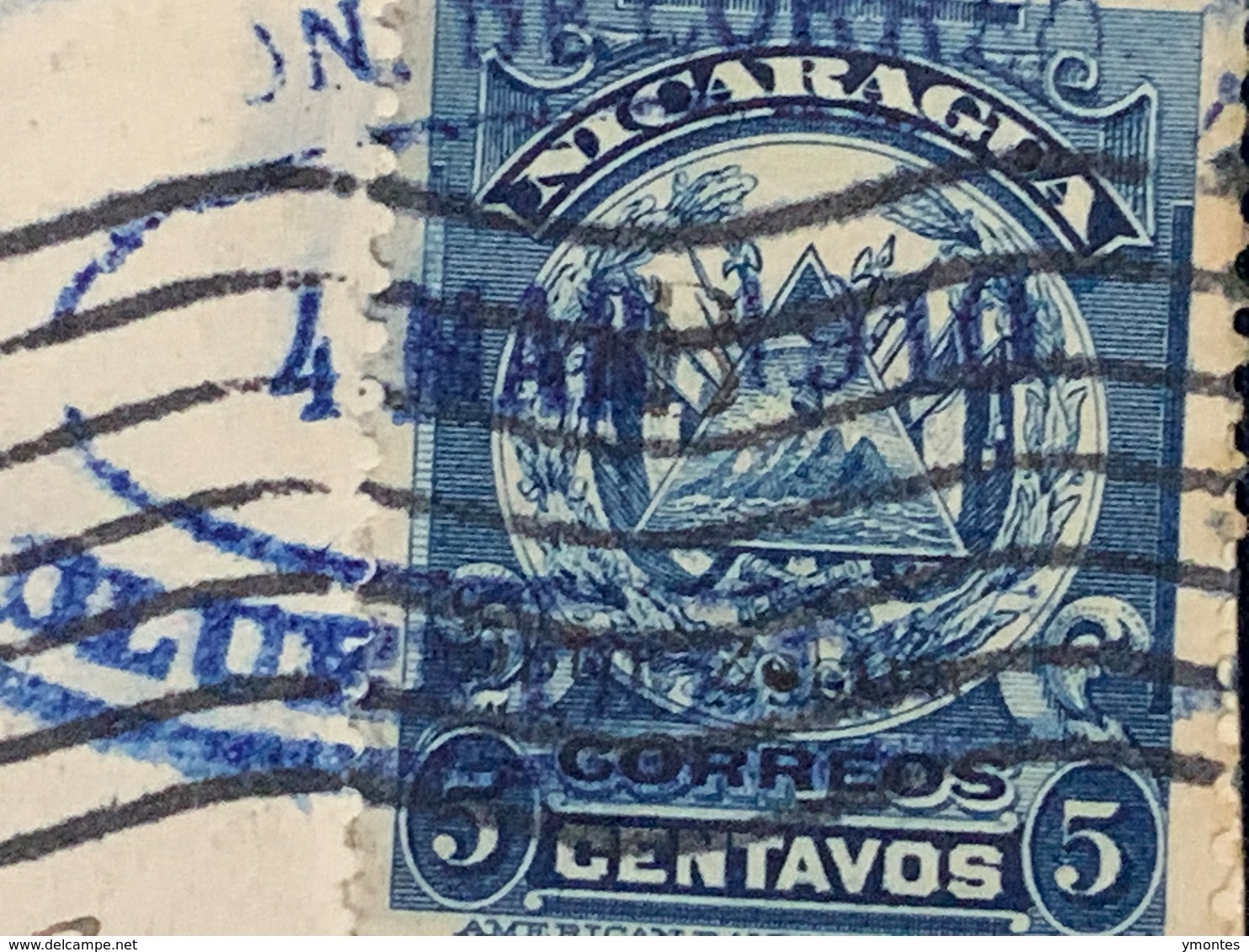 Postcard  Circulated Bluefields 1910 With  Overprint Local Stamps ( B Dpto. Zelaya ) - Nicaragua