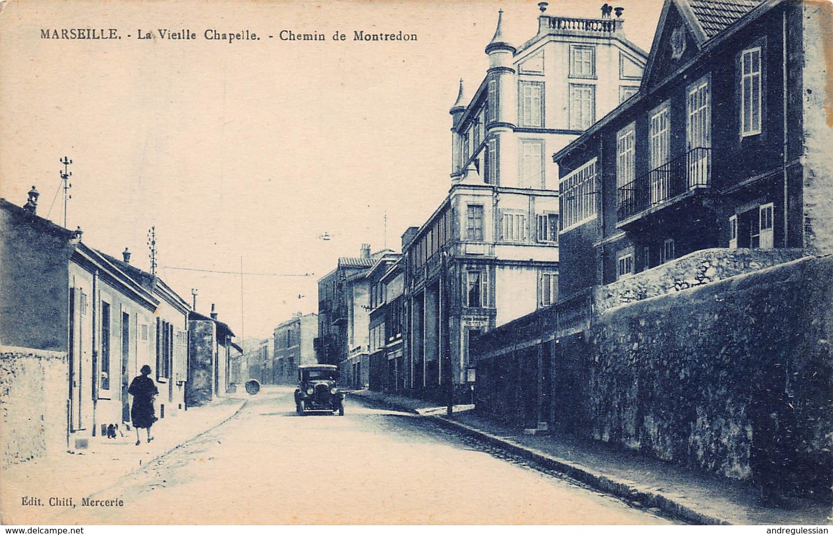 CPA MARSEILLE - La Vieille Chapelle - Chemin De Montredon - Quartiers Sud, Mazargues, Bonneveine, Pointe Rouge, Calanques,