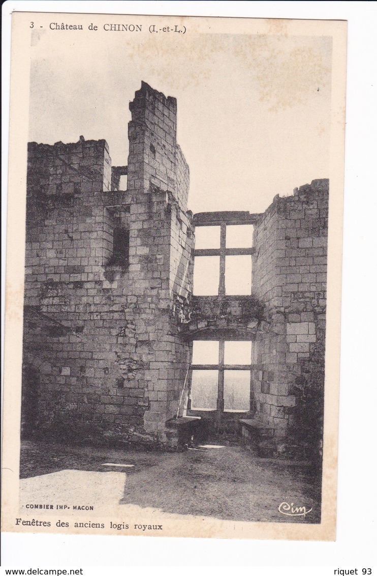 3 - Château De CHINON - Fenêtres Des Anciens Logis Royaux - Chinon