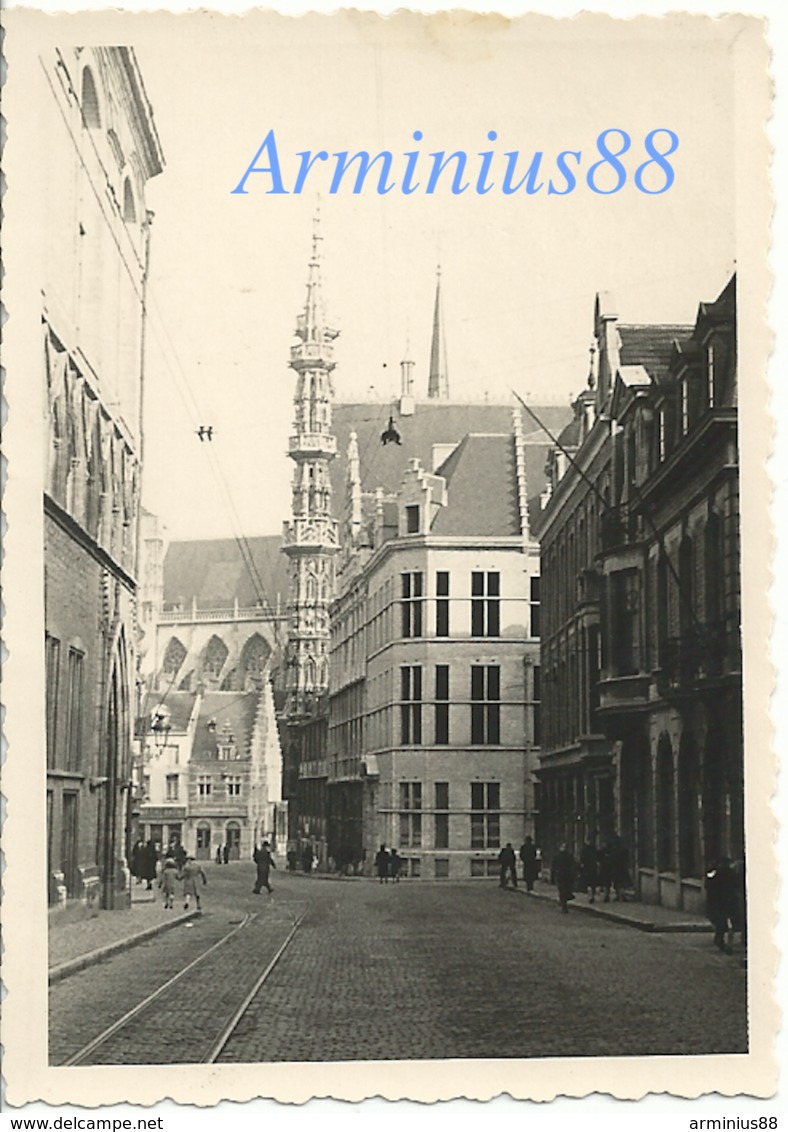 Belgique - Leuven - Louvain, Sous L'occupation Allemande - Hôtel De Ville - Stadhuis - Naamsestraat - Wehrmacht - War, Military