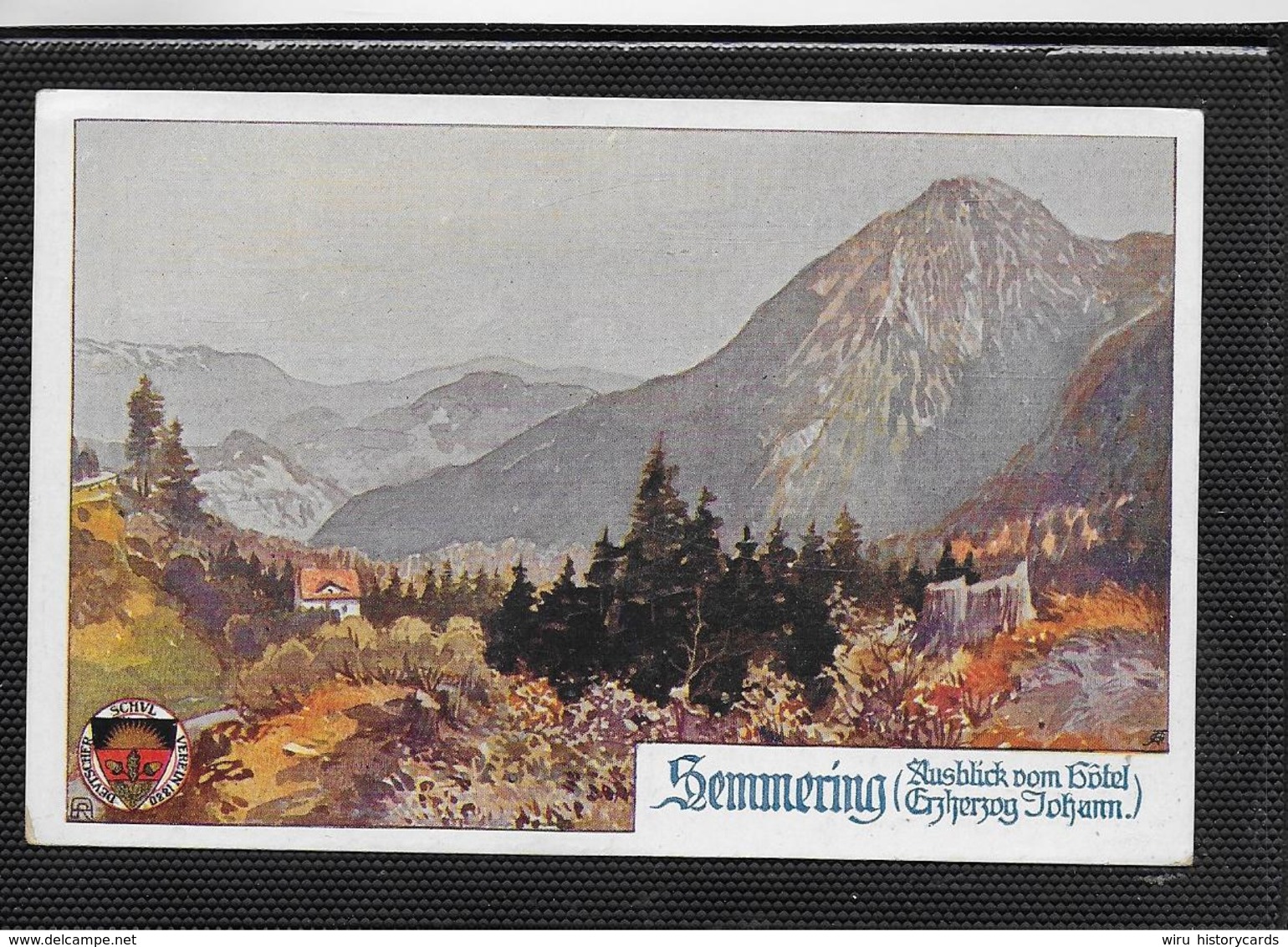 AK 0380  Semmering - Ausblick Vom Hotel Erzherzog Johann / Deutscher Schulverein Um 1920 - Semmering