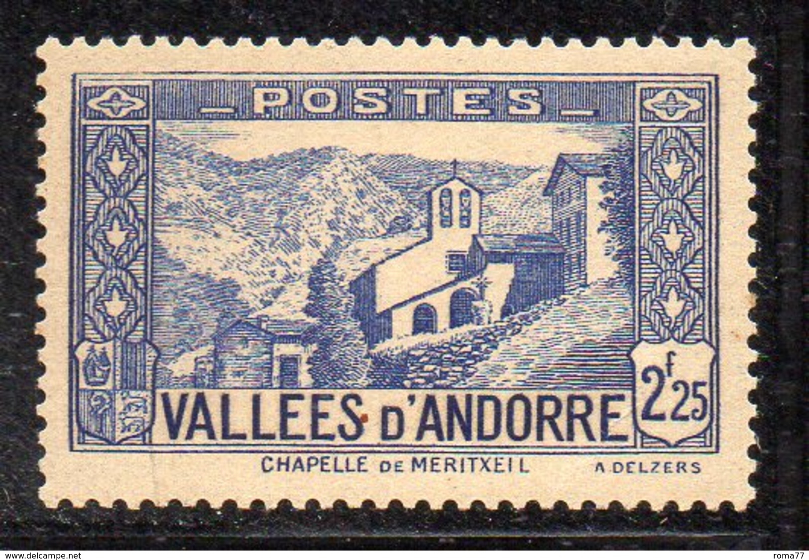 XP5020 - ANDORRA 1932,  Unificato N. 84 *  Linguella  (2380A) . - Unused Stamps