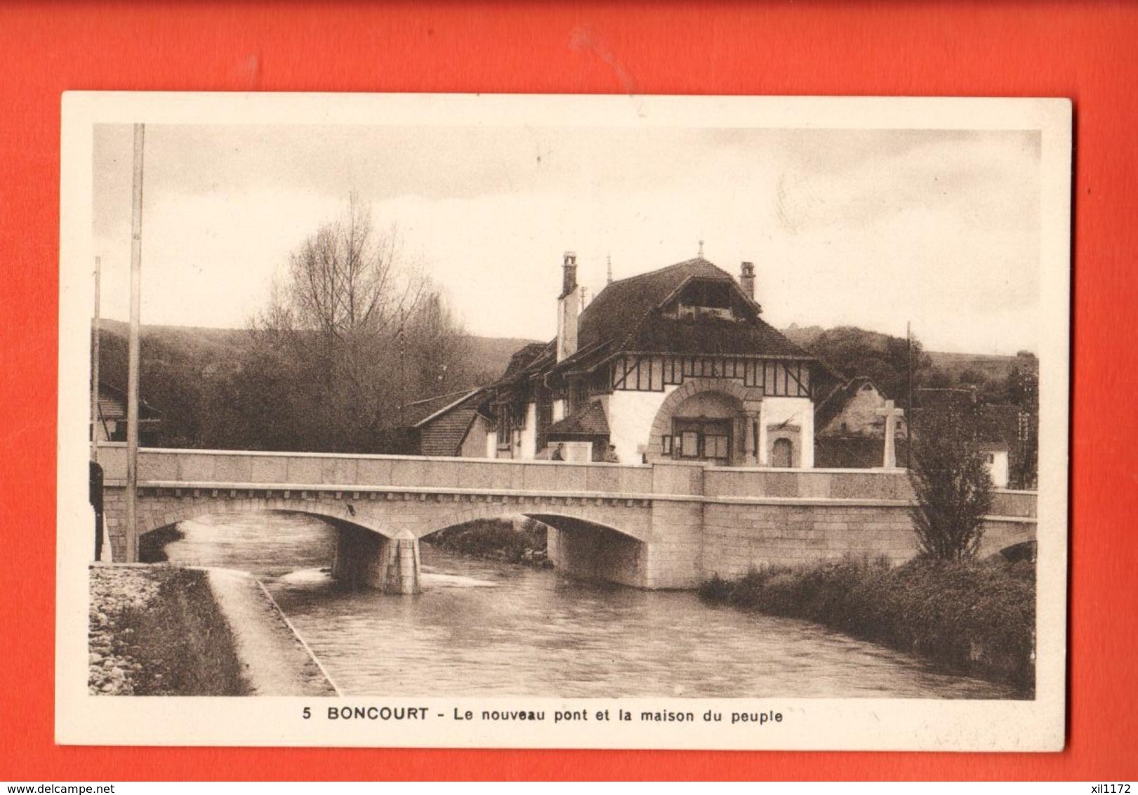 KAK-30 Boncourt Le Nouveau Pont Et La Maison Du Peuple. Editon Petitjean, Non Circulé - Boncourt
