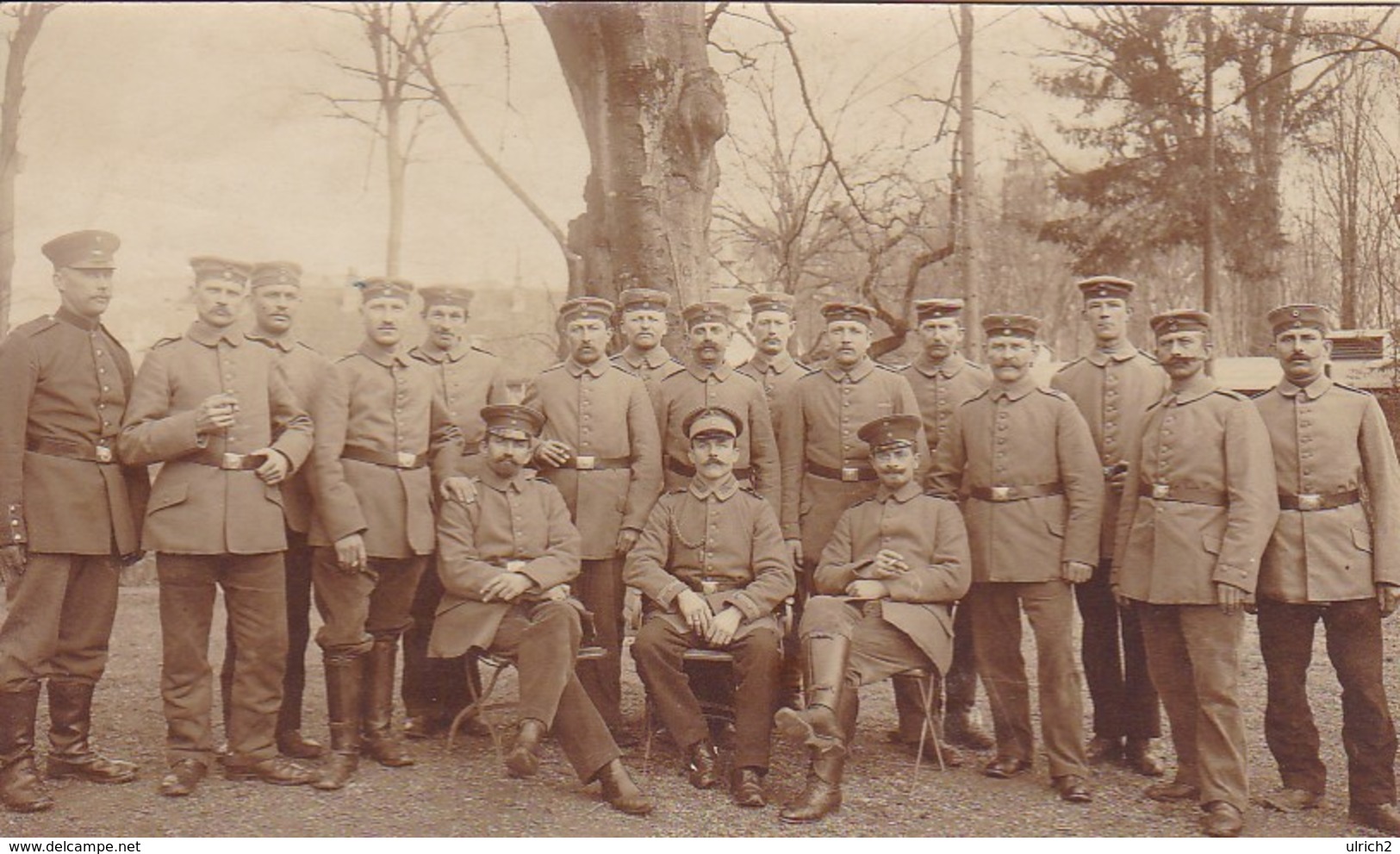 AK Foto Gruppe Deutsche Soldaten - Feldpost Mergentheim 1916 (45475) - Weltkrieg 1914-18