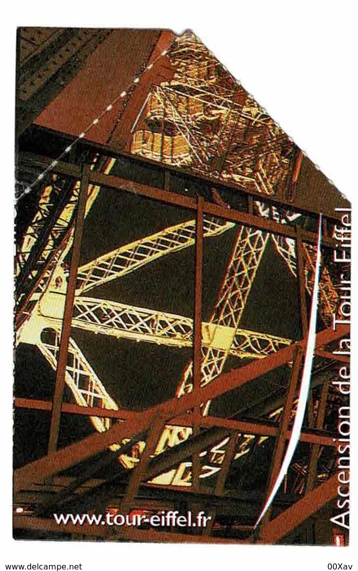 Ticket D'entrée PARIS - TOUR EIFFEL Par Ascenseur 2001 - Eintrittskarten