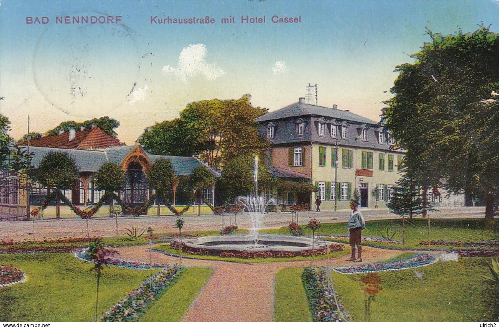 AK Bad Nenndorf - Kurhausstraße Mit Hotel Cassel - 1914 (45478) - Bad Nenndorf
