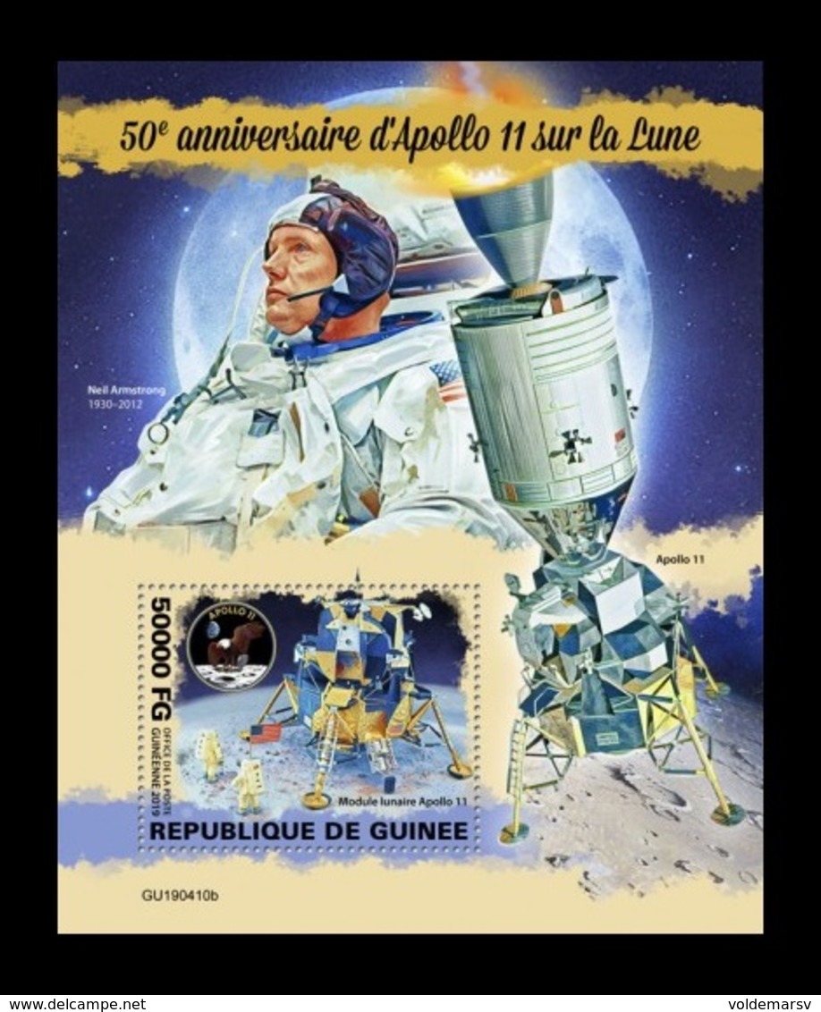 Guinea 2019 Mih. 13978 (Bl.2427) Space. Apollo 11. Moon Landing MNH ** - Guinea (1958-...)