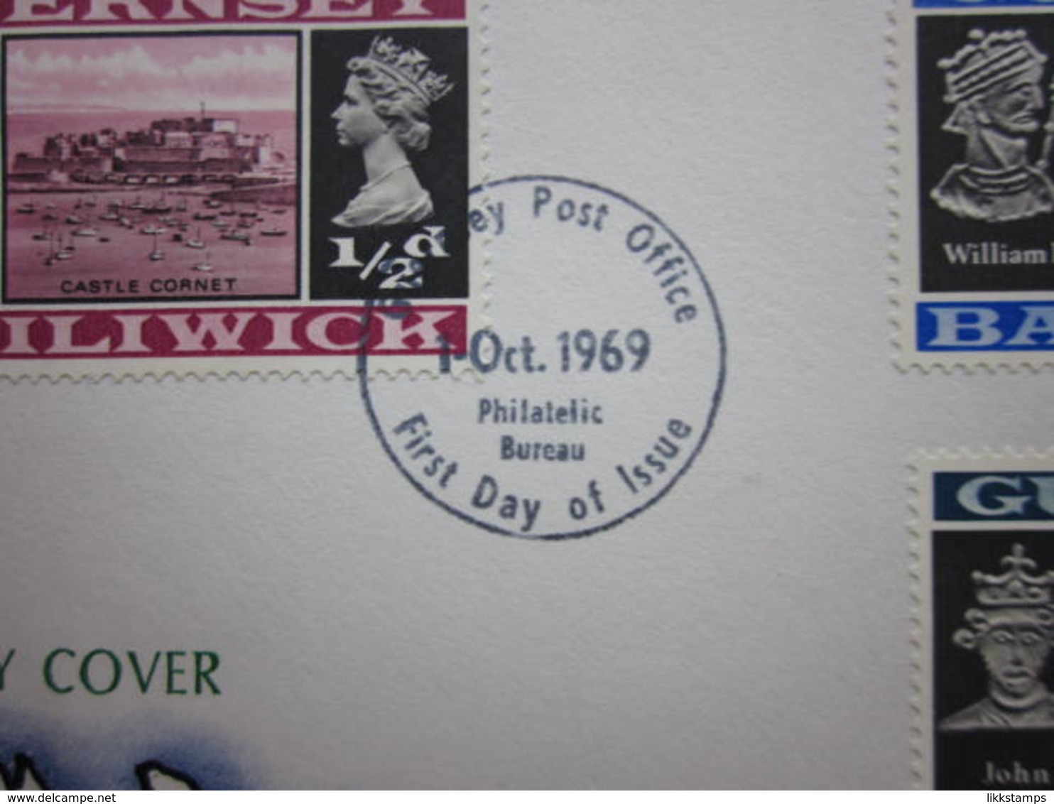 1969 INAUGURAL DEFINITIVES FIRST DAY COVERS VALUES TO 1/-  #00830 - Guernsey
