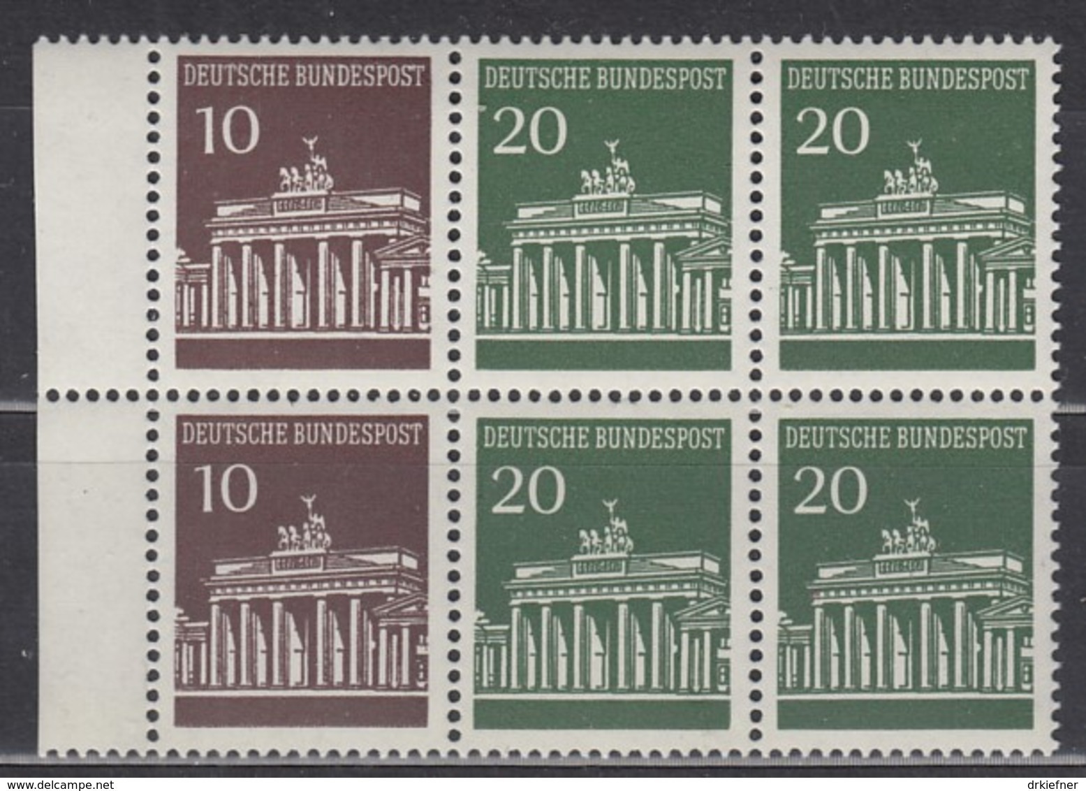 BRD Heftchenblatt 18, Postfrisch **, Brandenburger Tor 1968 - Otros & Sin Clasificación