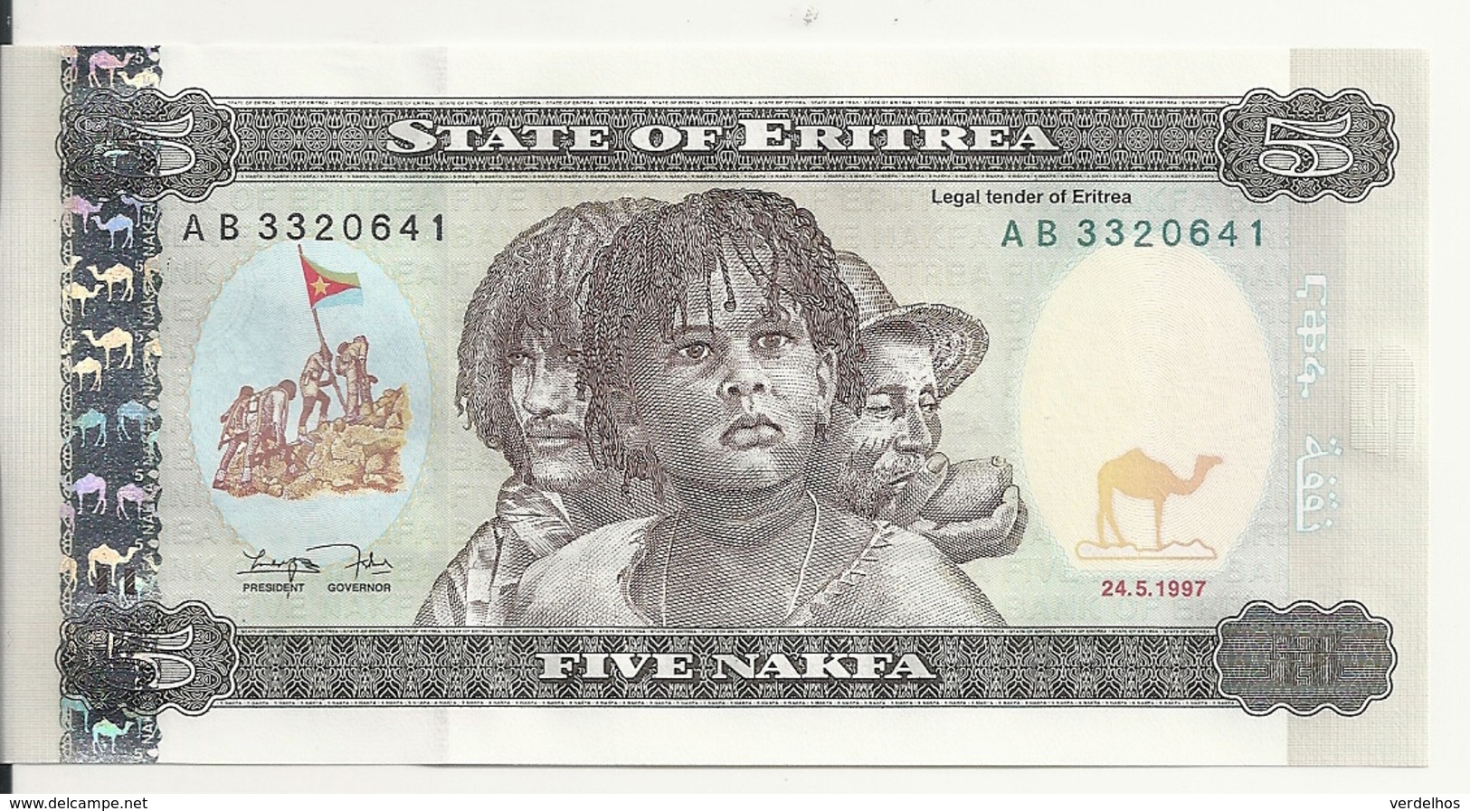 ERYTHREE 5 NAKFA 1997 UNC P 2 - Erythrée
