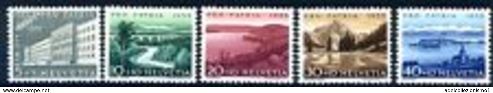 92281) LOTTO DI FRANCOBOLLI DELLA SVIZZERA 1955 - PRO PATRIA SERIE NUOVA ** - Alderney