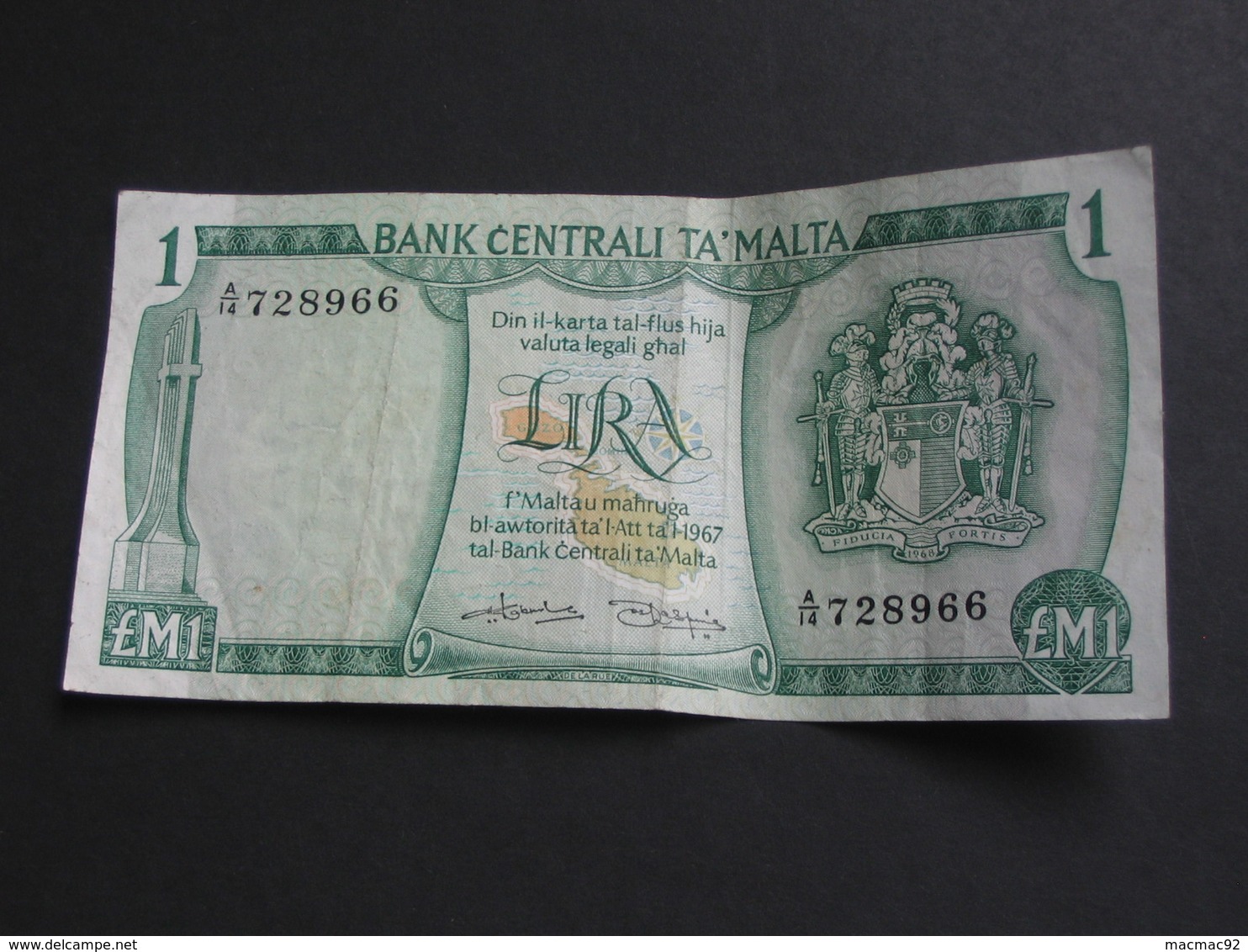 MALTE - Lira - 1 Pound 1973 - Bank Centrali Ta Malta   **** EN ACHAT IMMEDIAT  **** - Malta