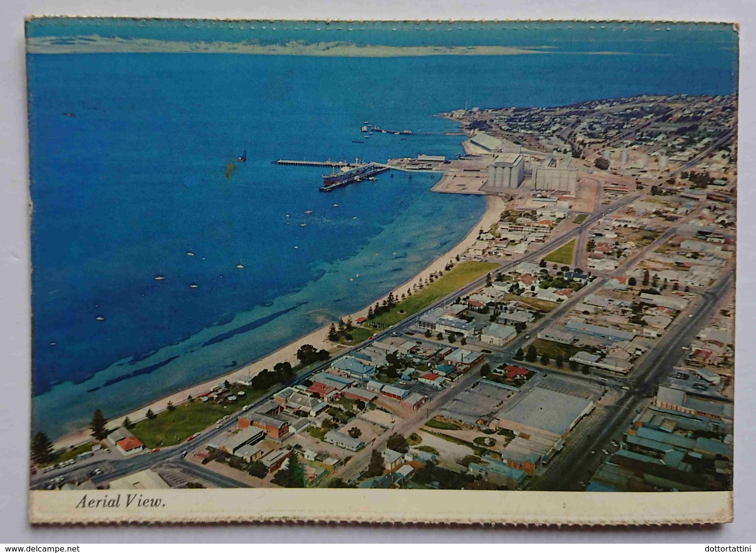 PORT LINCOLN - Aerial View Of Port Lincoln Showing Grain Silos And Wharf - Australia -  Nv - Altri & Non Classificati