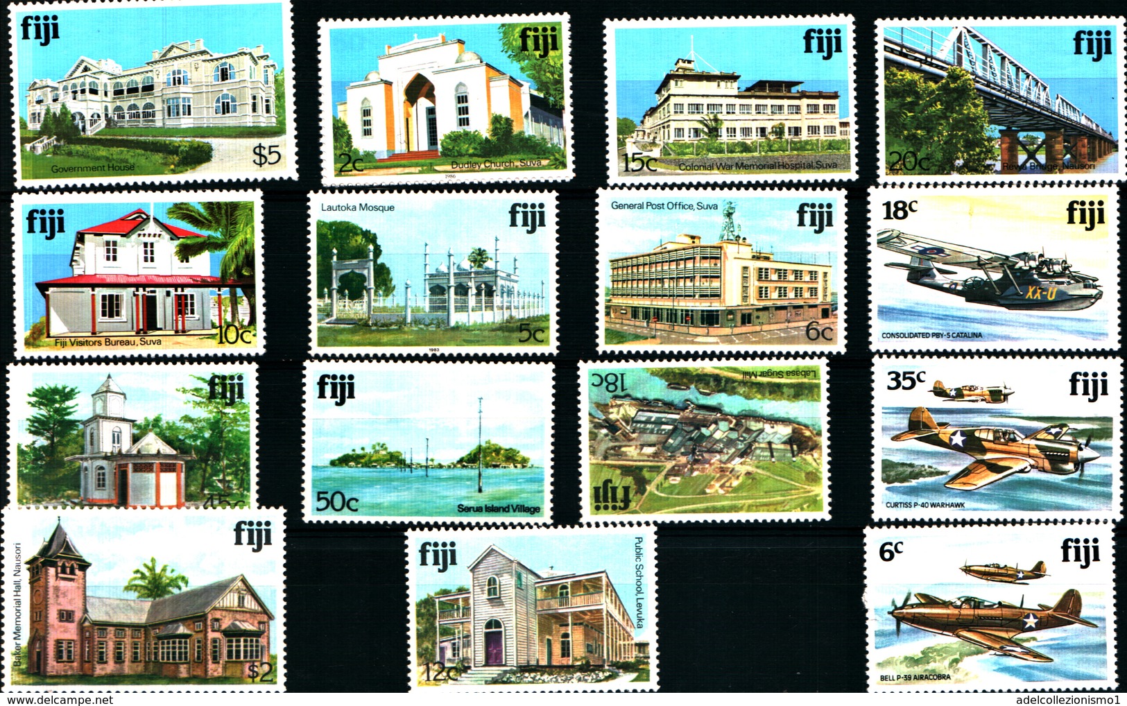 92285) LOTTO DI FRANCOBOLLI DELLE ISOLE FIJI -MNH** - Fiji (1970-...)