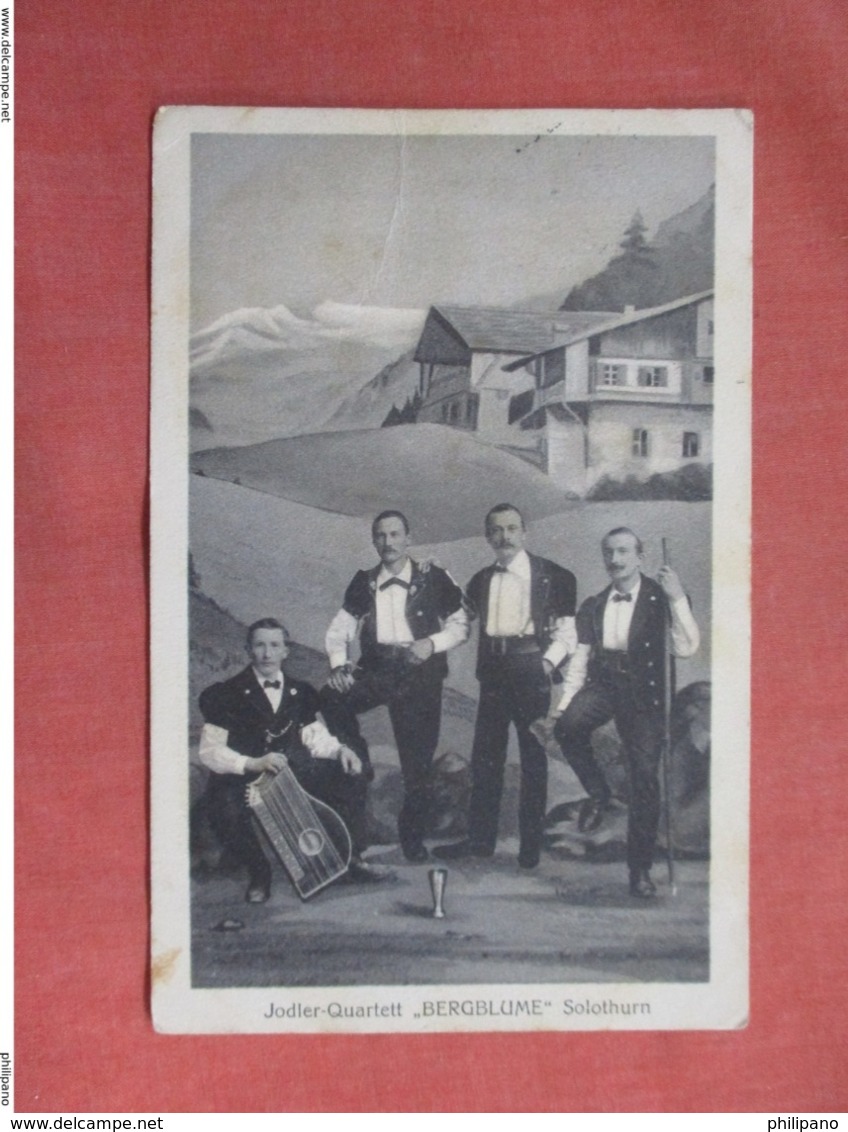 Jodler Quartett Bergblume Solothur        -Switzerland   Has Stamp & Cancel      Ref 3760 - Berg