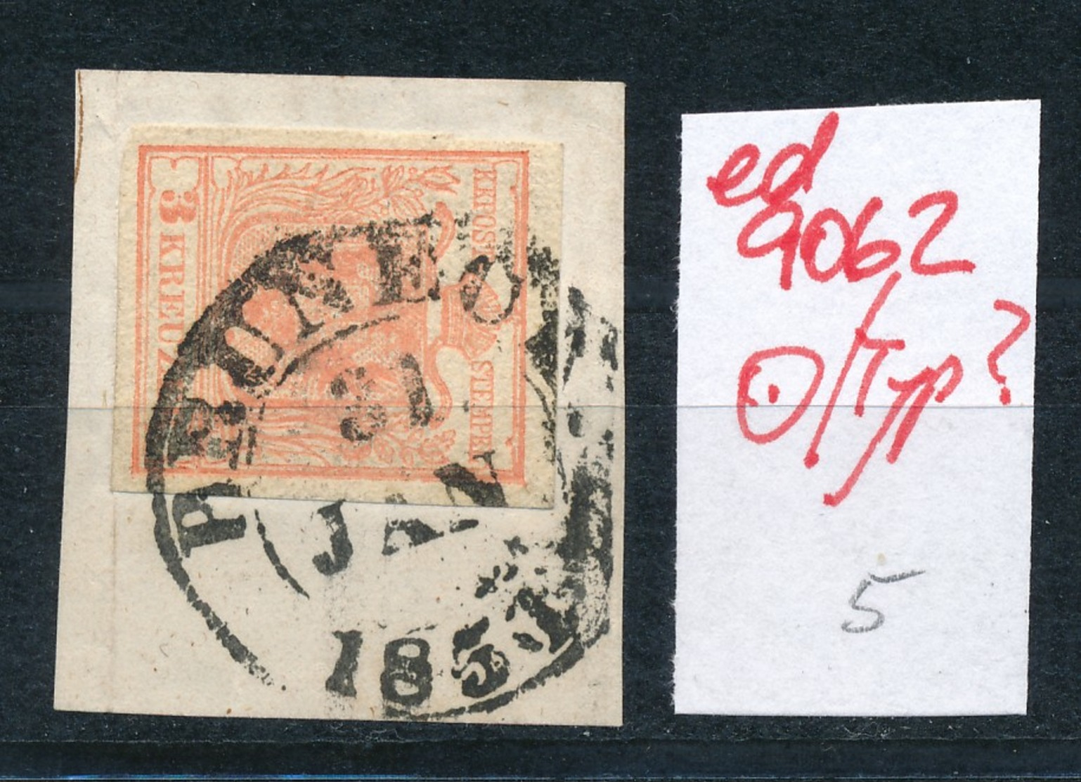 Österreich- Nr. 3  Stempel-Type ?  O   (ed9062  ) Siehe Scan - Usados