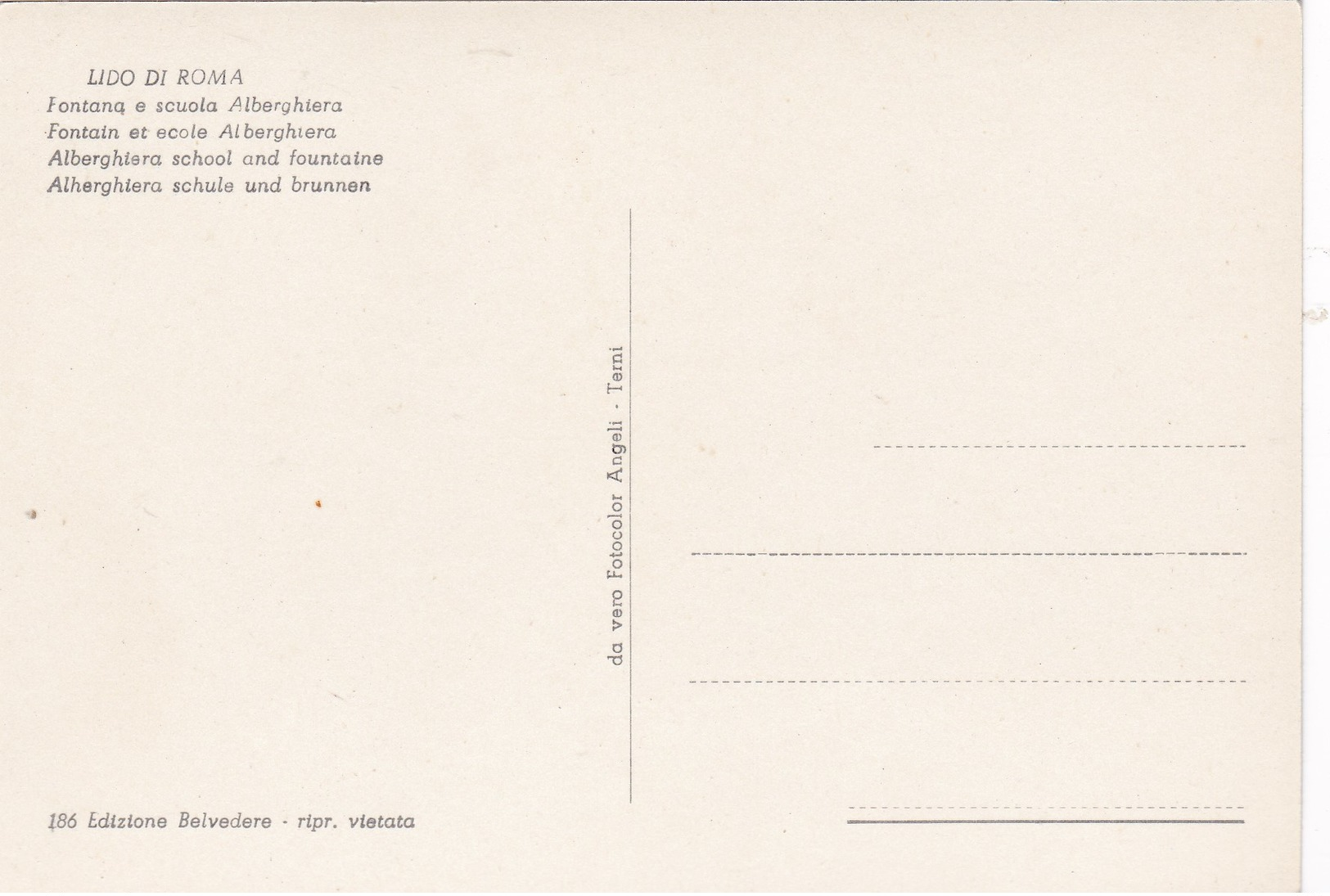 Modern Post Card Of Lido Di Roma,Rome,Roma,Lazio,Italy,L62. - Stazione Termini