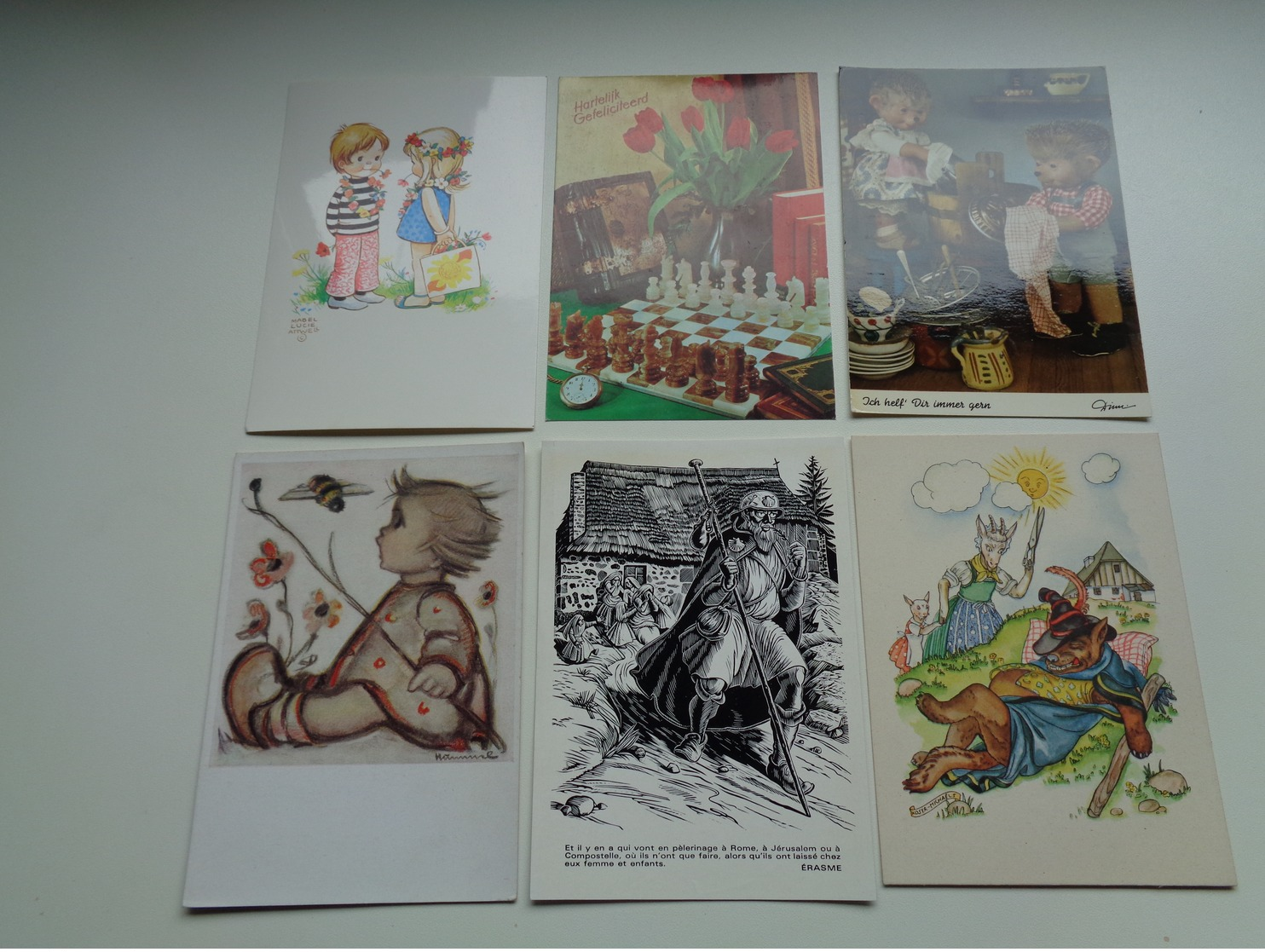 Beau Lot De 60 Cartes Postales De Fantaisie CPSM  Grand Format     Mooi Lot Van 60 Postkaarten Fantasie  Groot Formaat - 5 - 99 Postkaarten